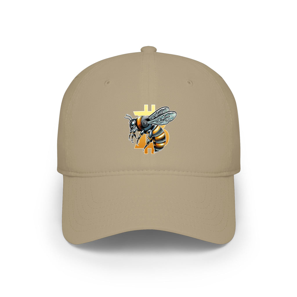 "Bitcoin/CypherHornet" | Embroidered Bold Custom Logo Cap — Everyday Modern Low Profile Baseball Hat | Crypto Gift 151