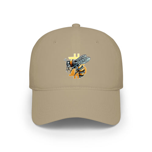 "Bitcoin/CypherHornet" | Embroidered Bold Custom Logo Cap — Everyday Modern Low Profile Baseball Hat | Crypto Gift 151
