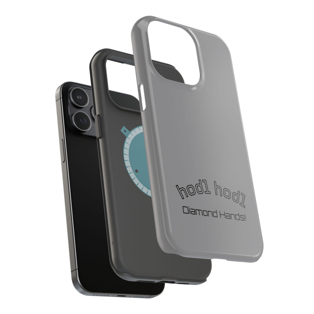 "hodl hodl Diamond Hands" Bitcoin Magnetic Impact-Resistant Phone Case