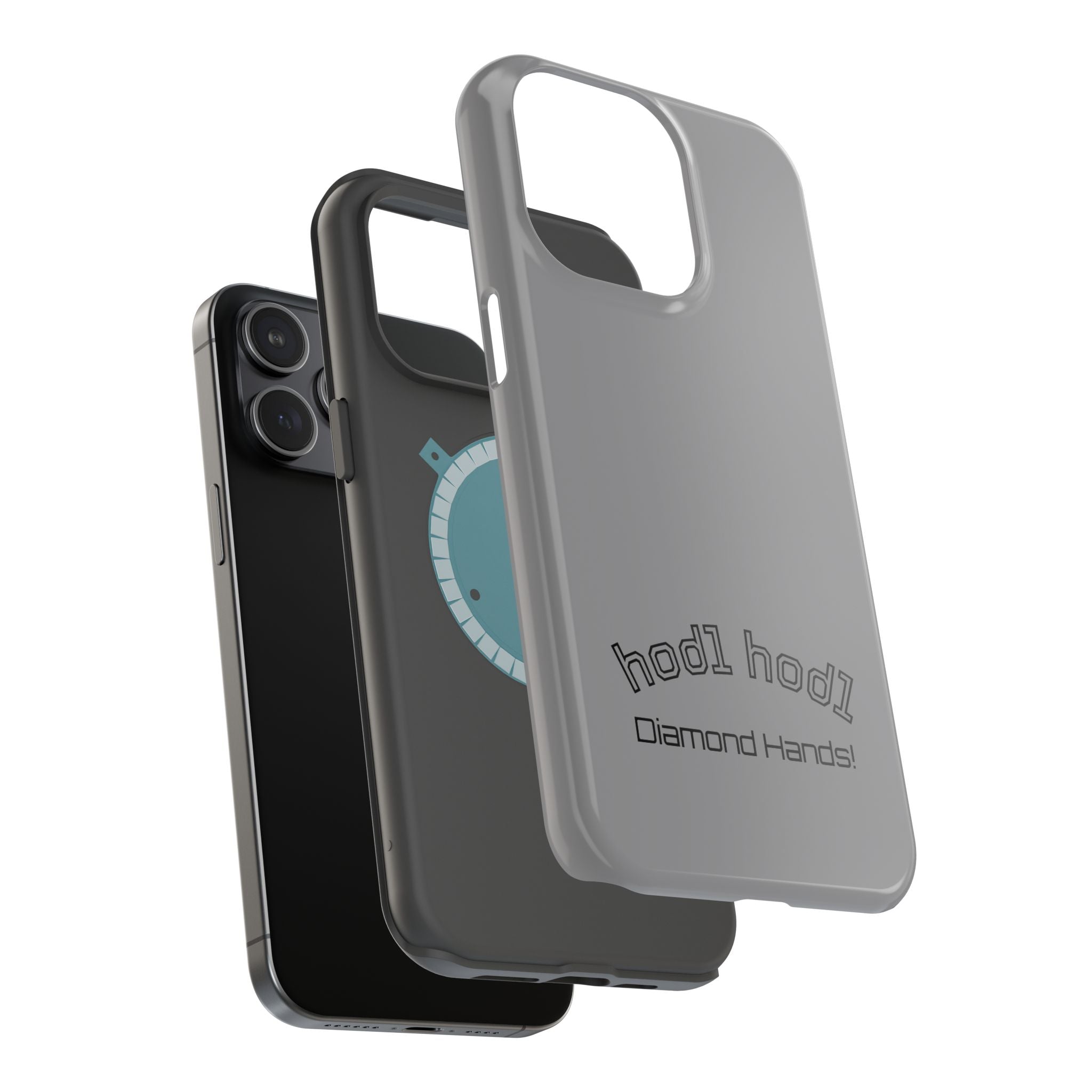 "hodl hodl Diamond Hands" Bitcoin Magnetic Impact-Resistant Phone Case