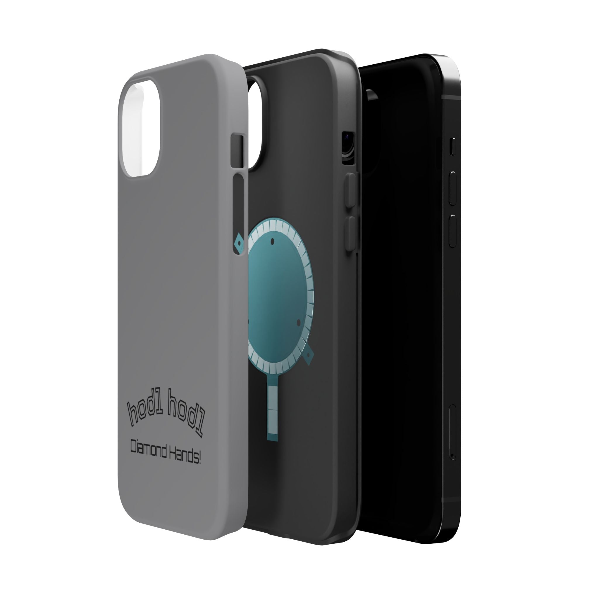 "hodl hodl Diamond Hands" Bitcoin Magnetic Impact-Resistant Phone Case