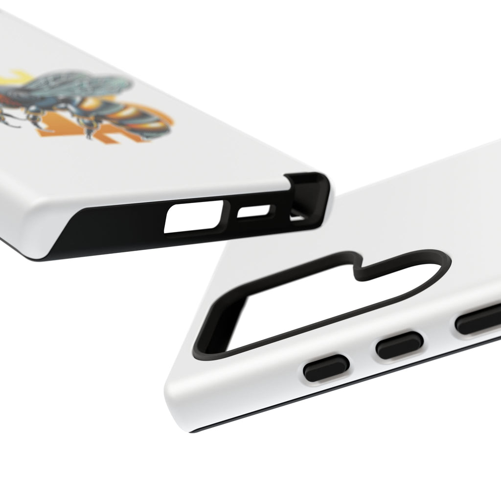 Bitcoin*Wasp Phone Case — Crypto Honeycomb Protective Tough Case | Crypto Gift