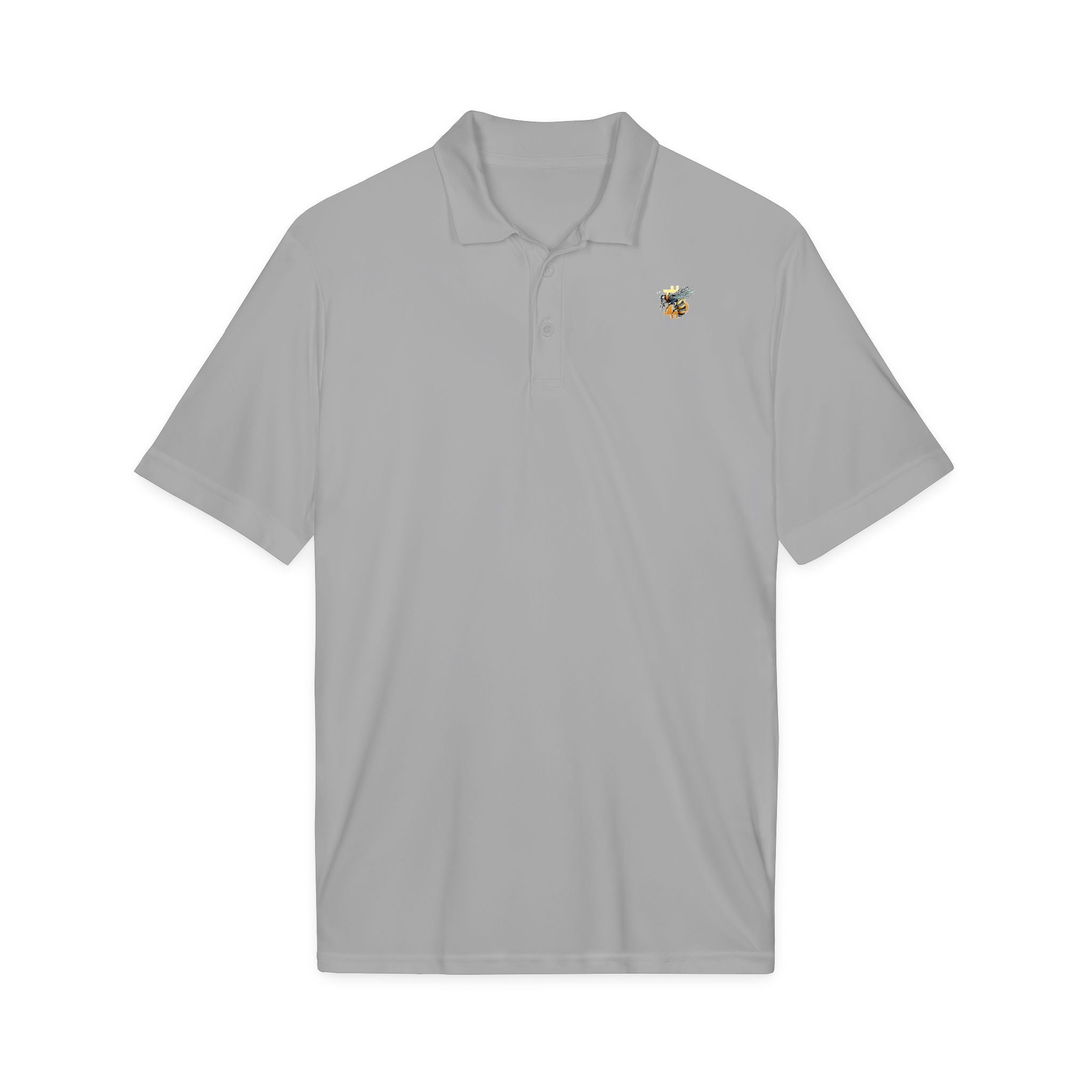 Bitcoin*Wasp Polo Shirt — Moisture-Wicking Performance Golf & Work Polo | Crypto Gift