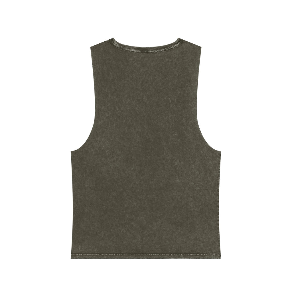 Bitcoin/CypherHornet" Bold Logo - Unisex Moon Harbor Stonewash Deep Underarm Tank Top | Crypto Gift 13