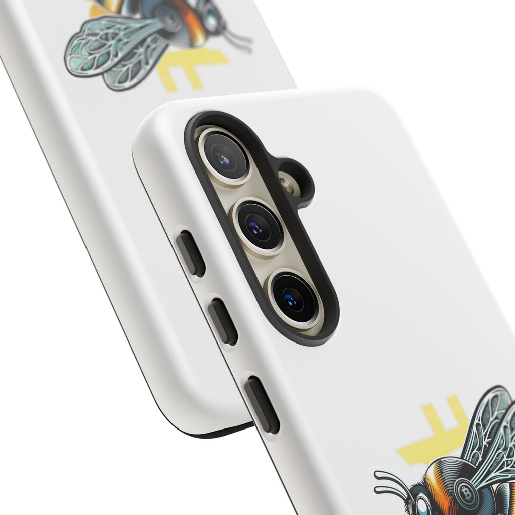 Bitcoin*Wasp Phone Case — Crypto Honeycomb Protective Tough Case | Crypto Gift