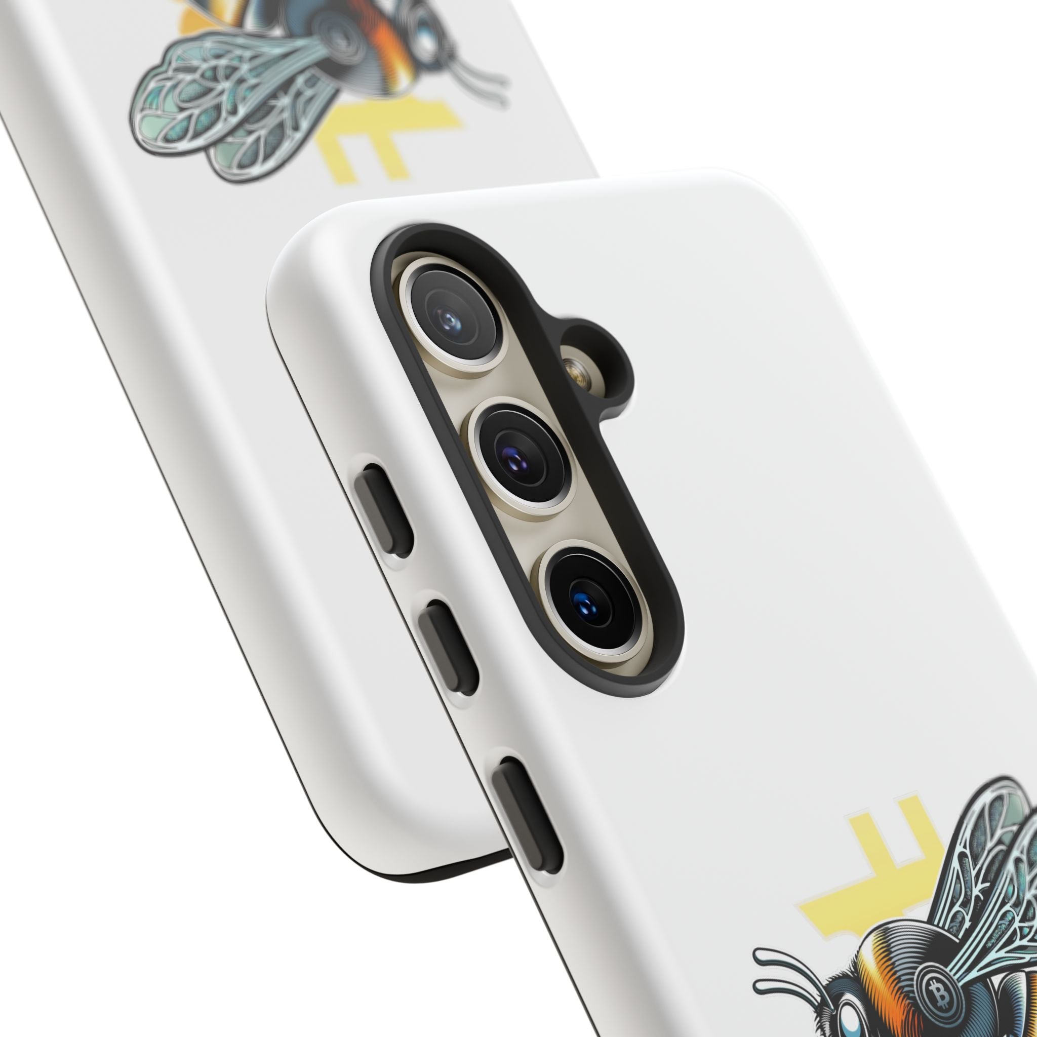 Bitcoin*Wasp Phone Case — Crypto Honeycomb Protective Tough Case | Crypto Gift