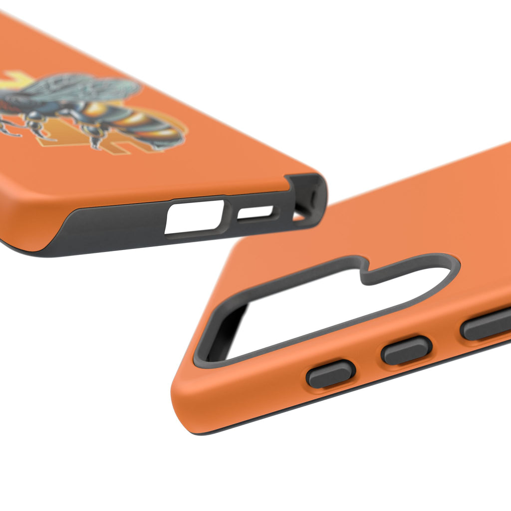 "CypherHornet-Bitcoin" Designer Phone Case - Bright Orange Protective Smartphone Cover | Crypto Gift