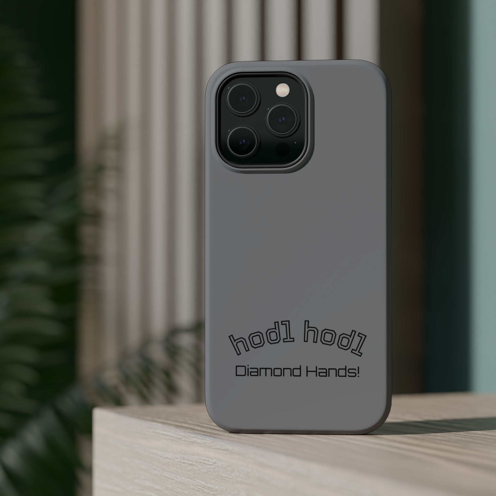 "hodl hodl Diamond Hands" Bitcoin Magnetic Impact-Resistant Phone Case