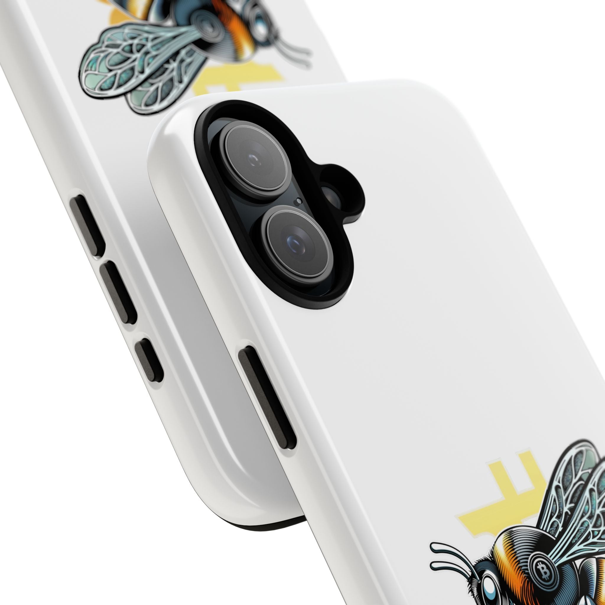 Bitcoin*Wasp Phone Case — Crypto Honeycomb Protective Tough Case | Crypto Gift