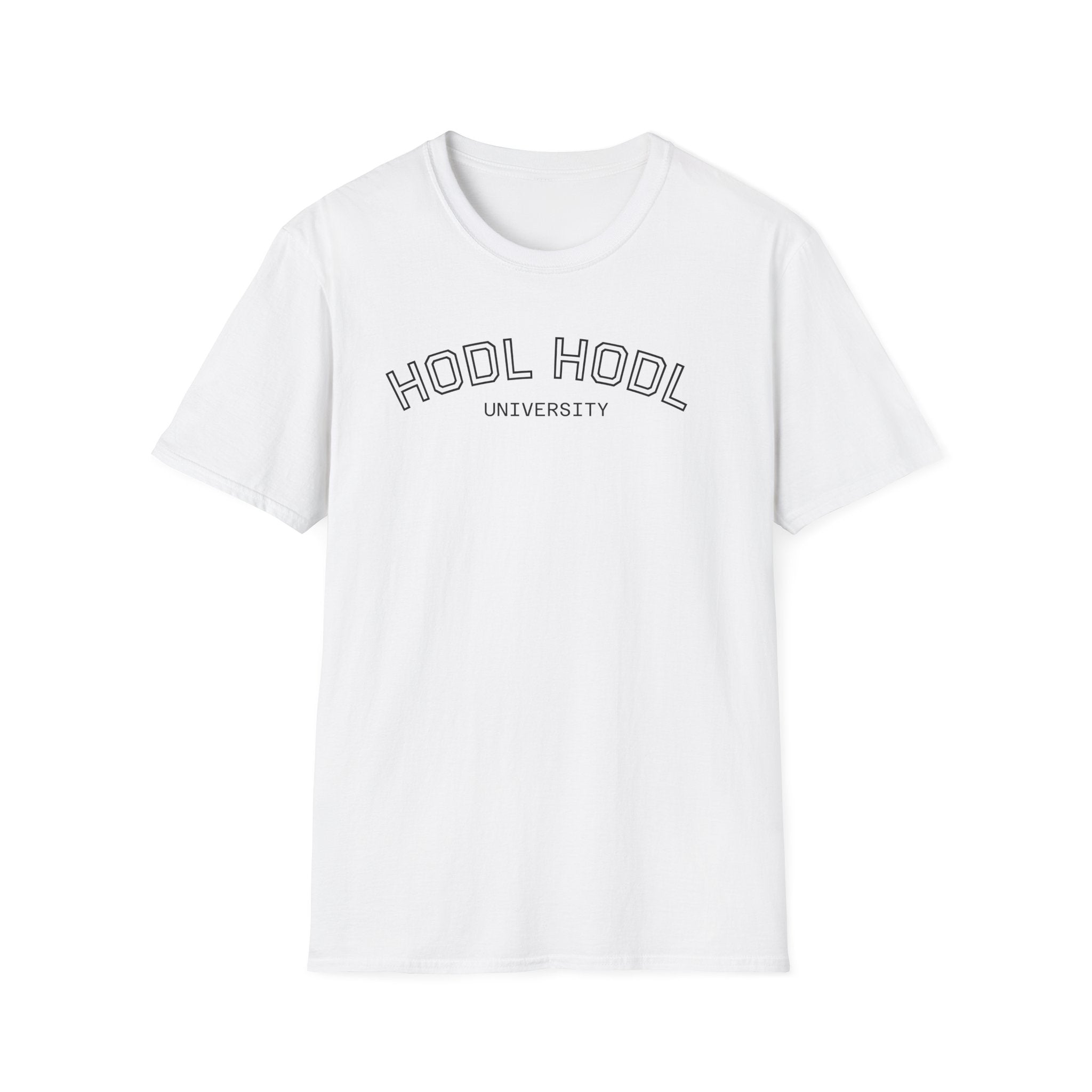 "HODL HODL" University BITCOIN T-Shirt — Crypto HODL Funny College Tee | Crypto Gift