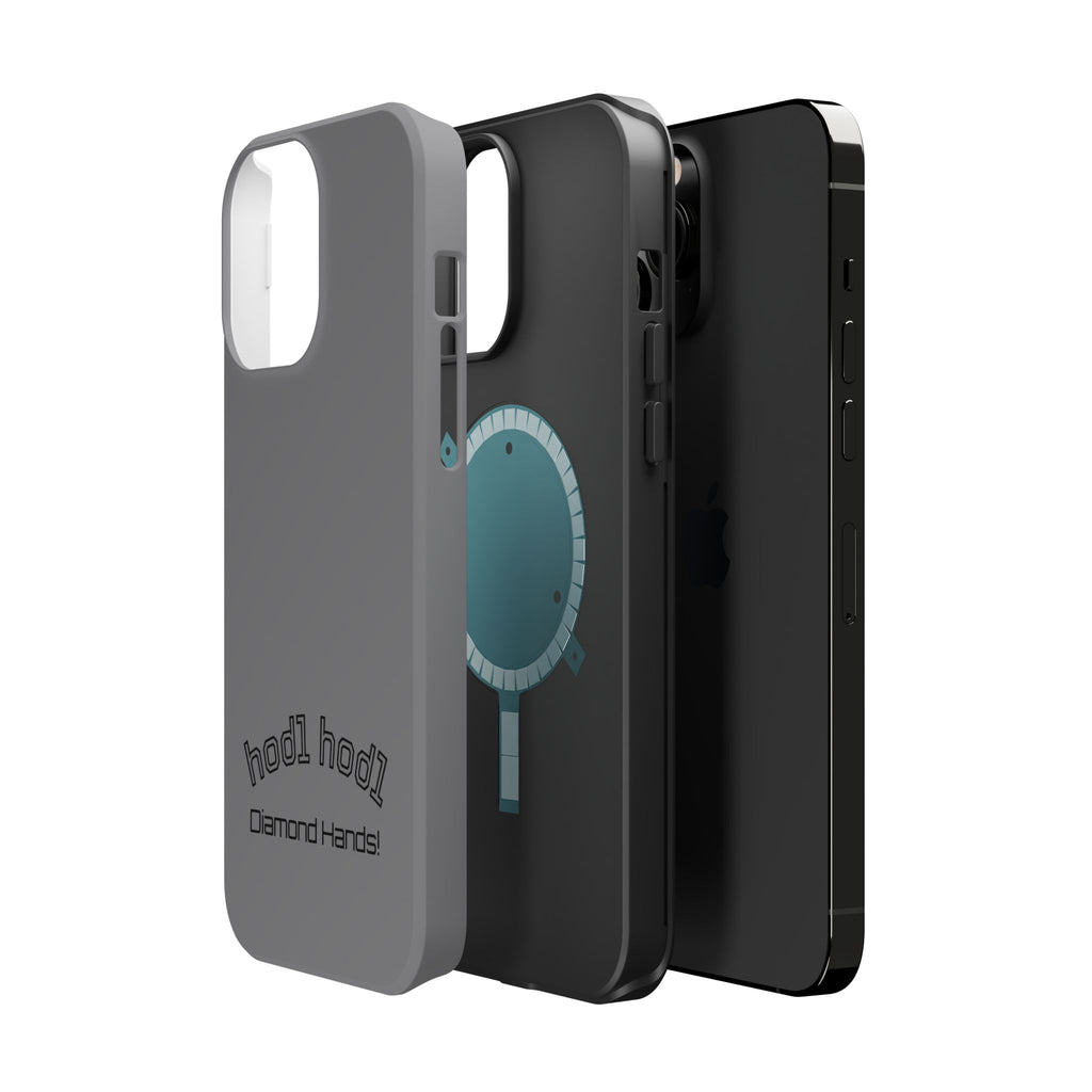 "hodl hodl Diamond Hands" Bitcoin Magnetic Impact-Resistant Phone Case