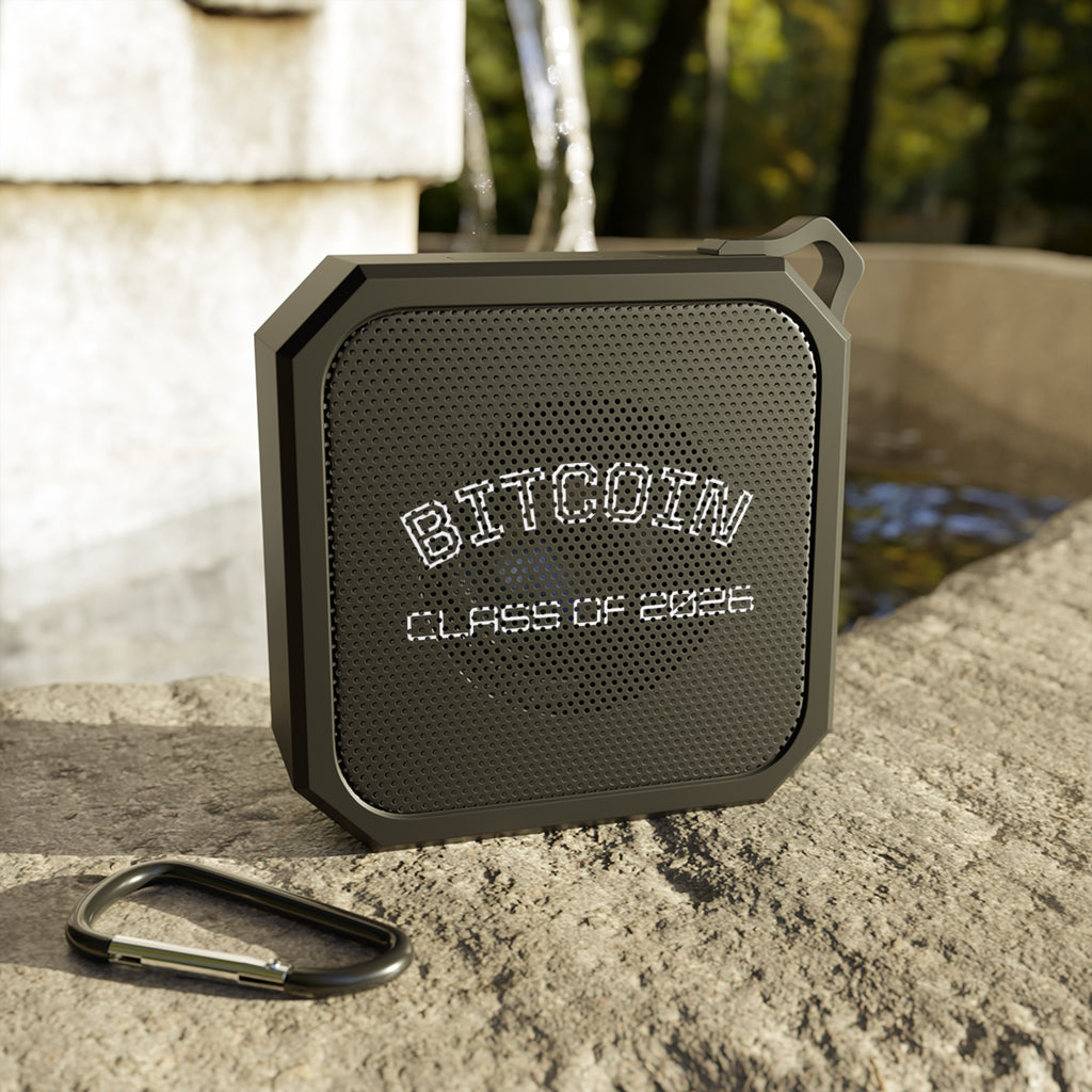 " BITCOIN CLASS OF 2026" Outdoor Bluetooth Speaker — Rugged Waterproof Portable Speaker  | Crypto Gift