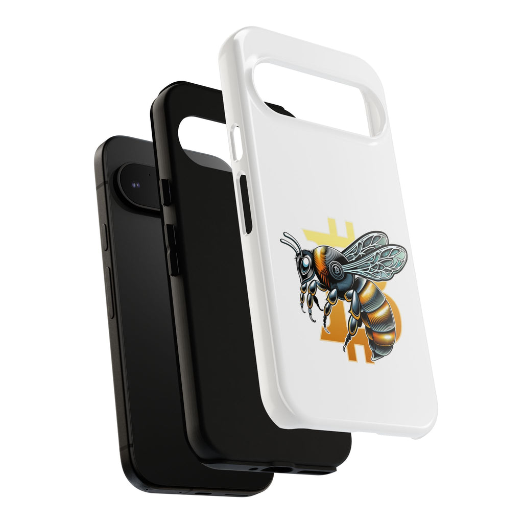 Bitcoin*Wasp Phone Case — Crypto Honeycomb Protective Tough Case | Crypto Gift
