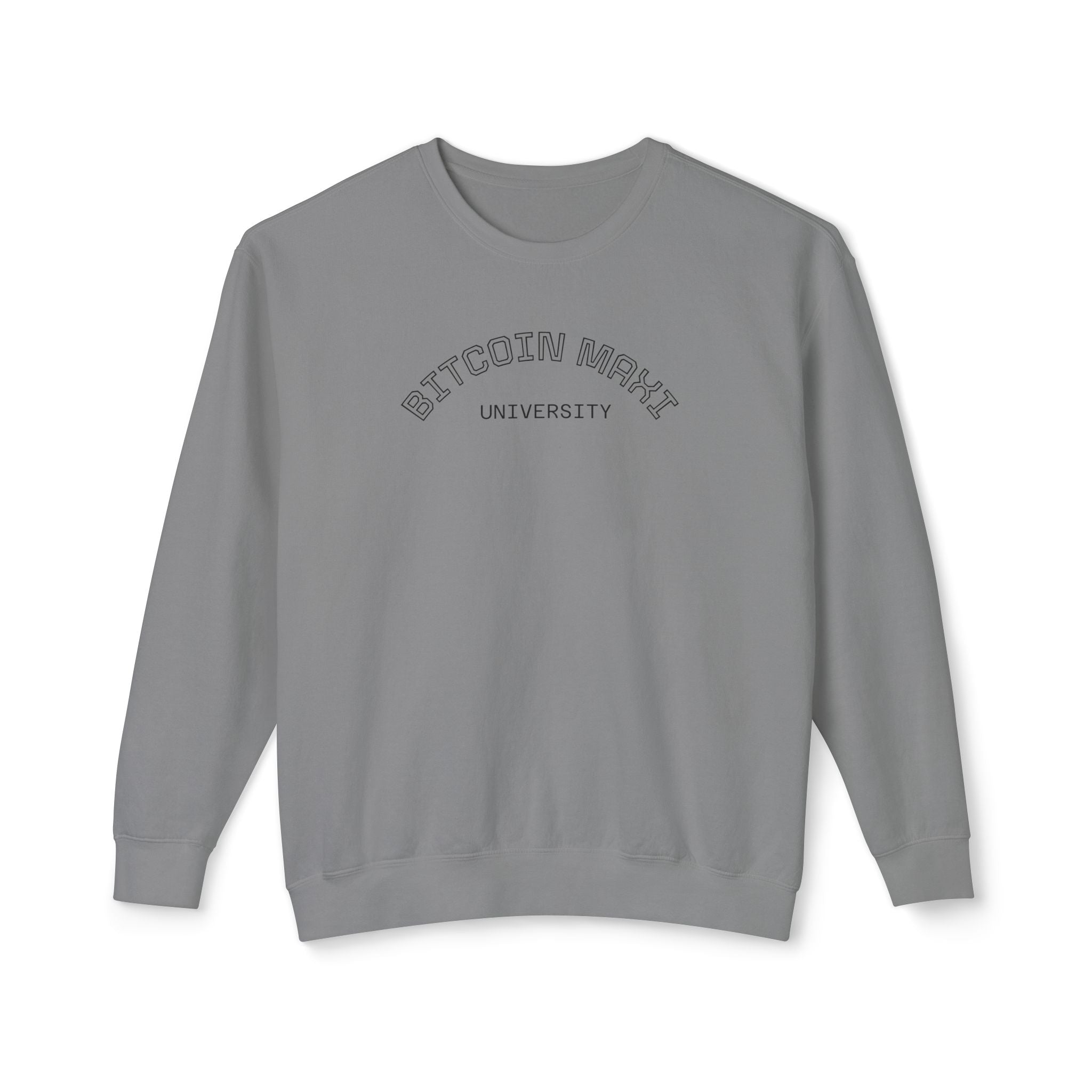 "BITCOIN MAXI" University" Crewneck Sweatshirt