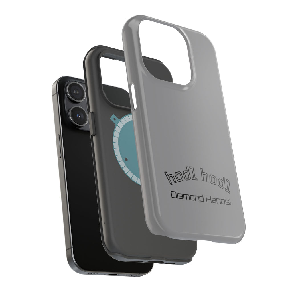 "hodl hodl Diamond Hands" Bitcoin Magnetic Impact-Resistant Phone Case