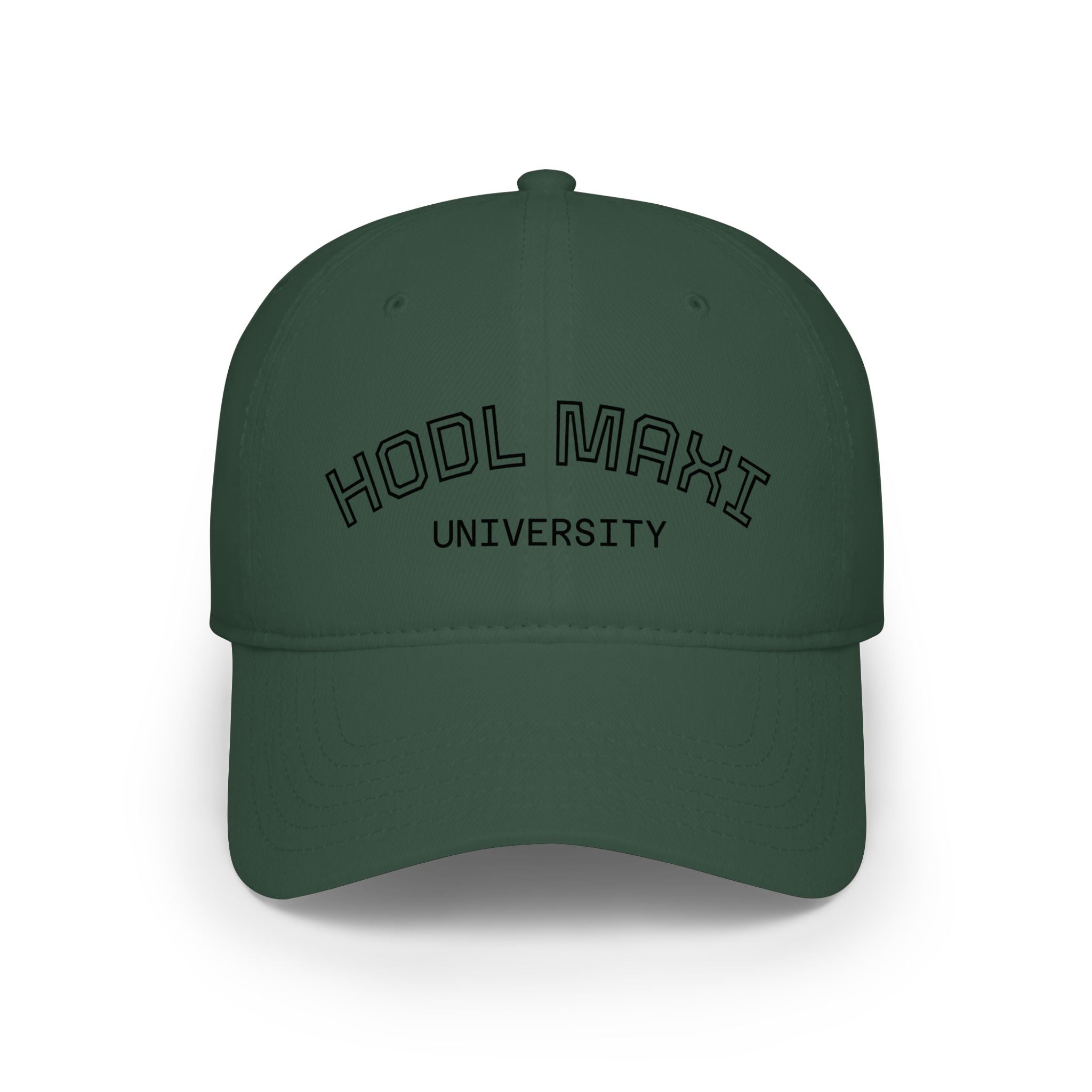 HODL MAXI University Cap — Low Profile Baseball Hat