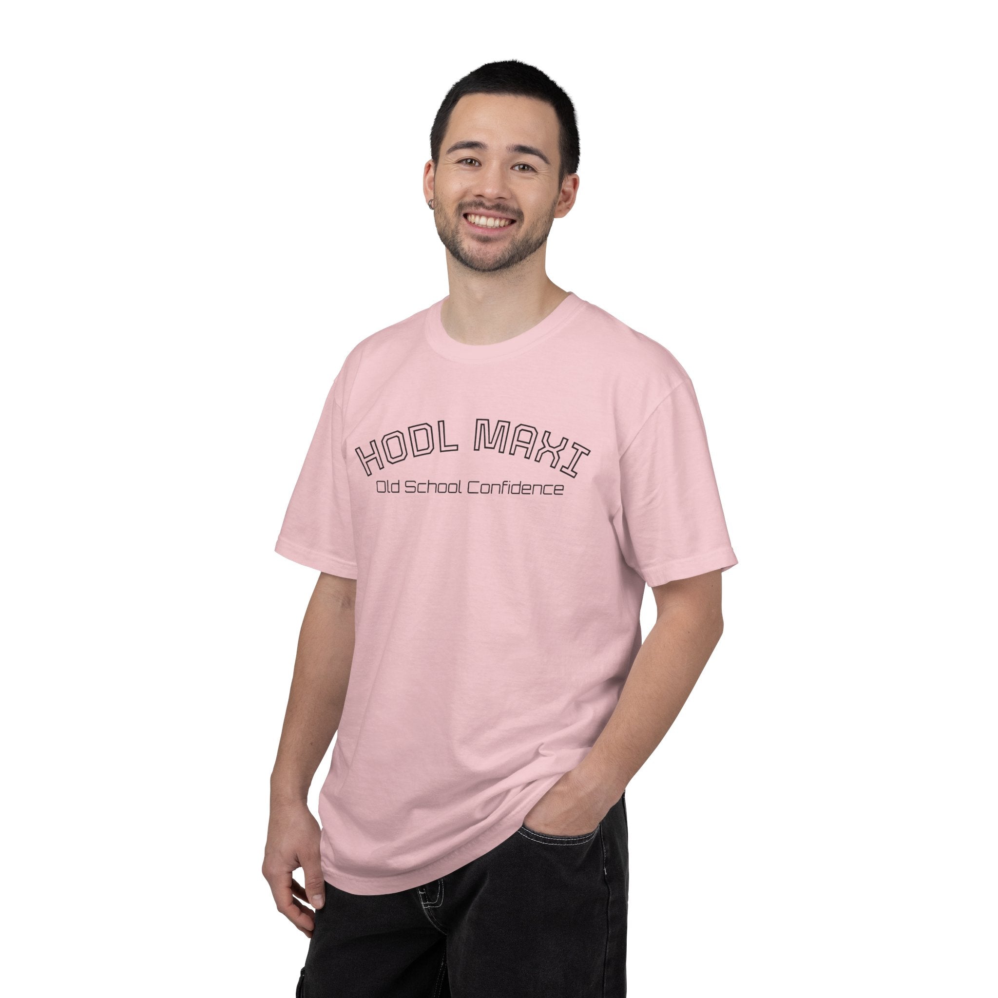 "HODL MAXI Old School Confidence"  BitcoinTop Quality Custom Comfort T-Shirt : Crypto Gift