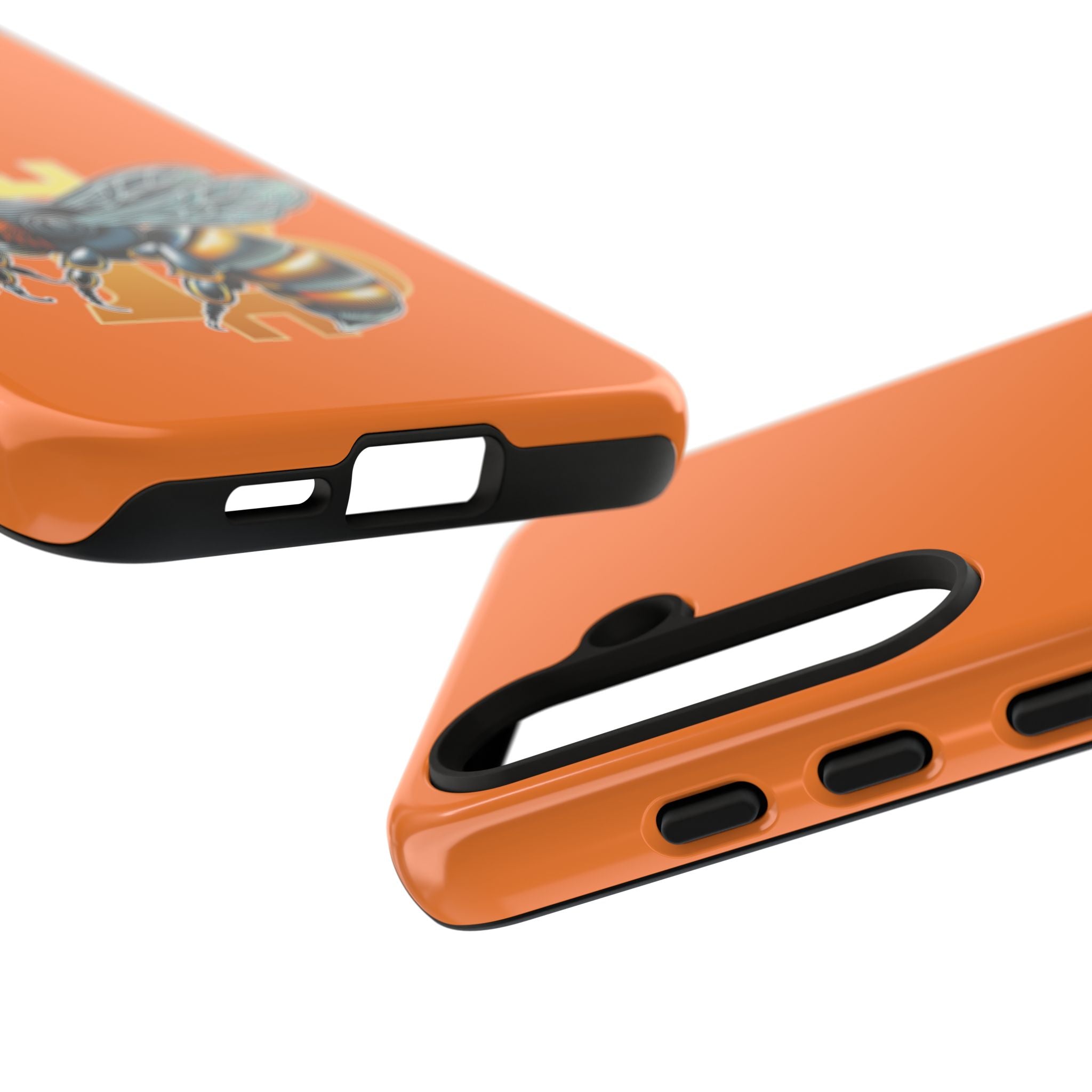 "CypherHornet-Bitcoin" Designer Phone Case - Bright Orange Protective Smartphone Cover | Crypto Gift
