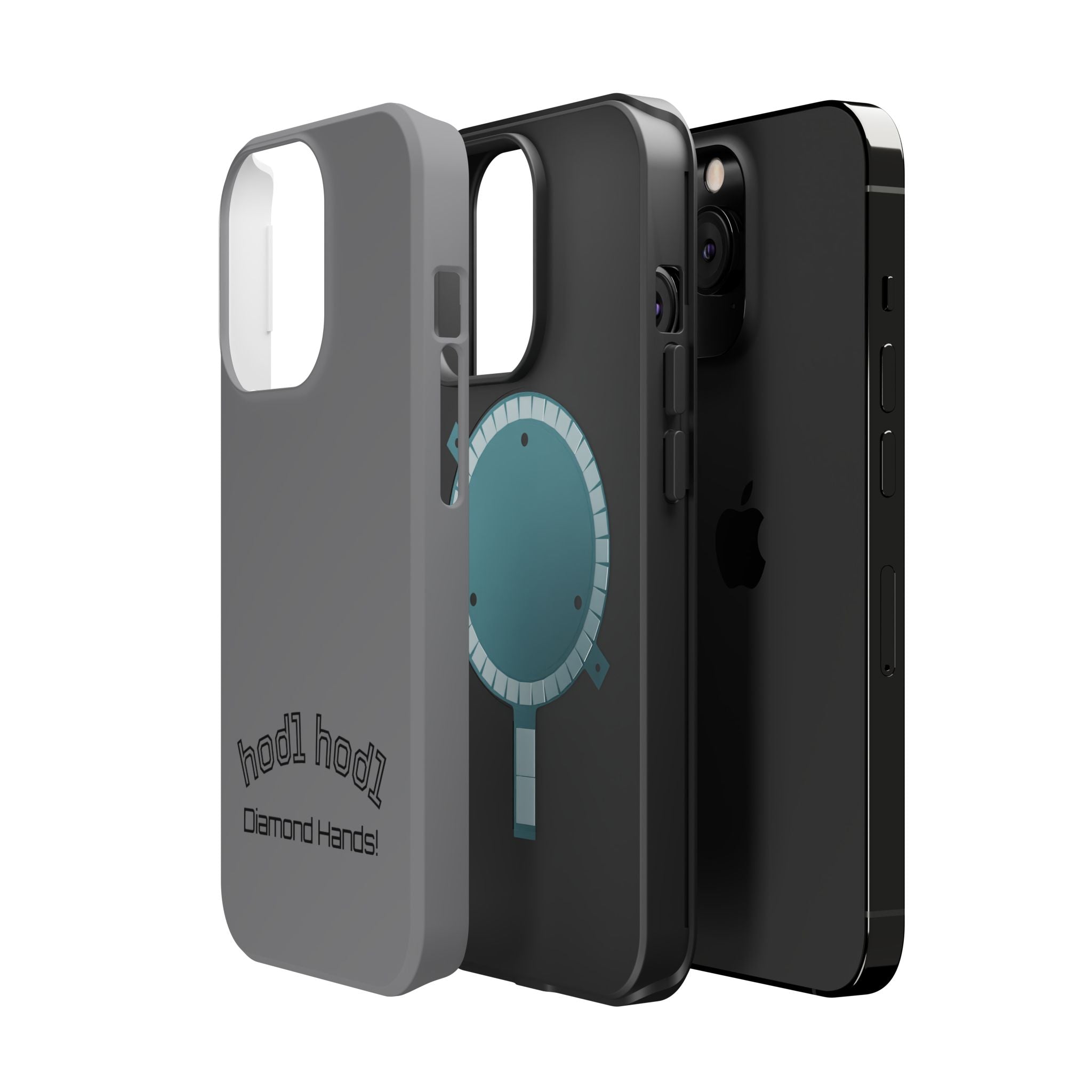 "hodl hodl Diamond Hands" Bitcoin Magnetic Impact-Resistant Phone Case