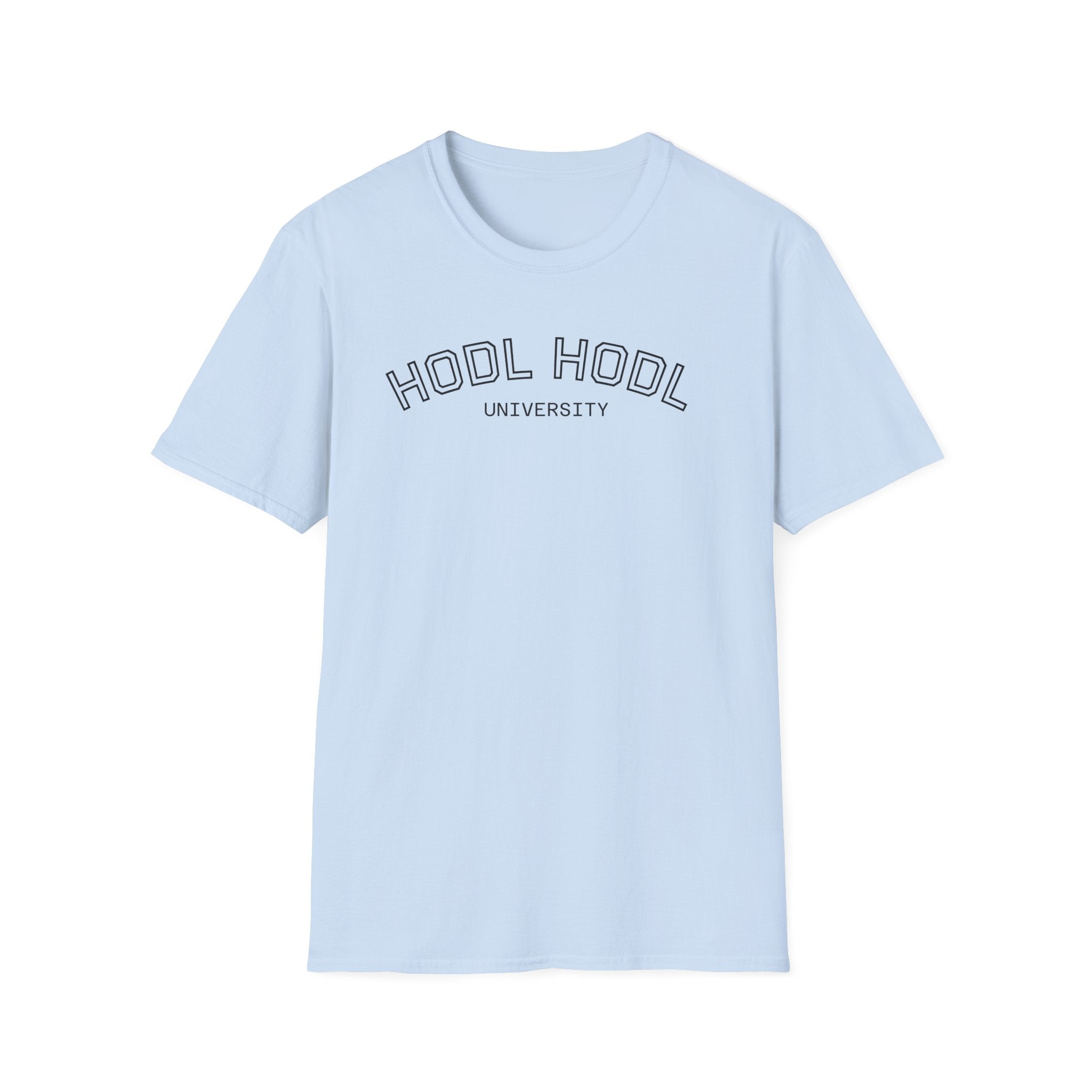 "HODL HODL" University BITCOIN T-Shirt — Crypto HODL Funny College Tee | Crypto Gift