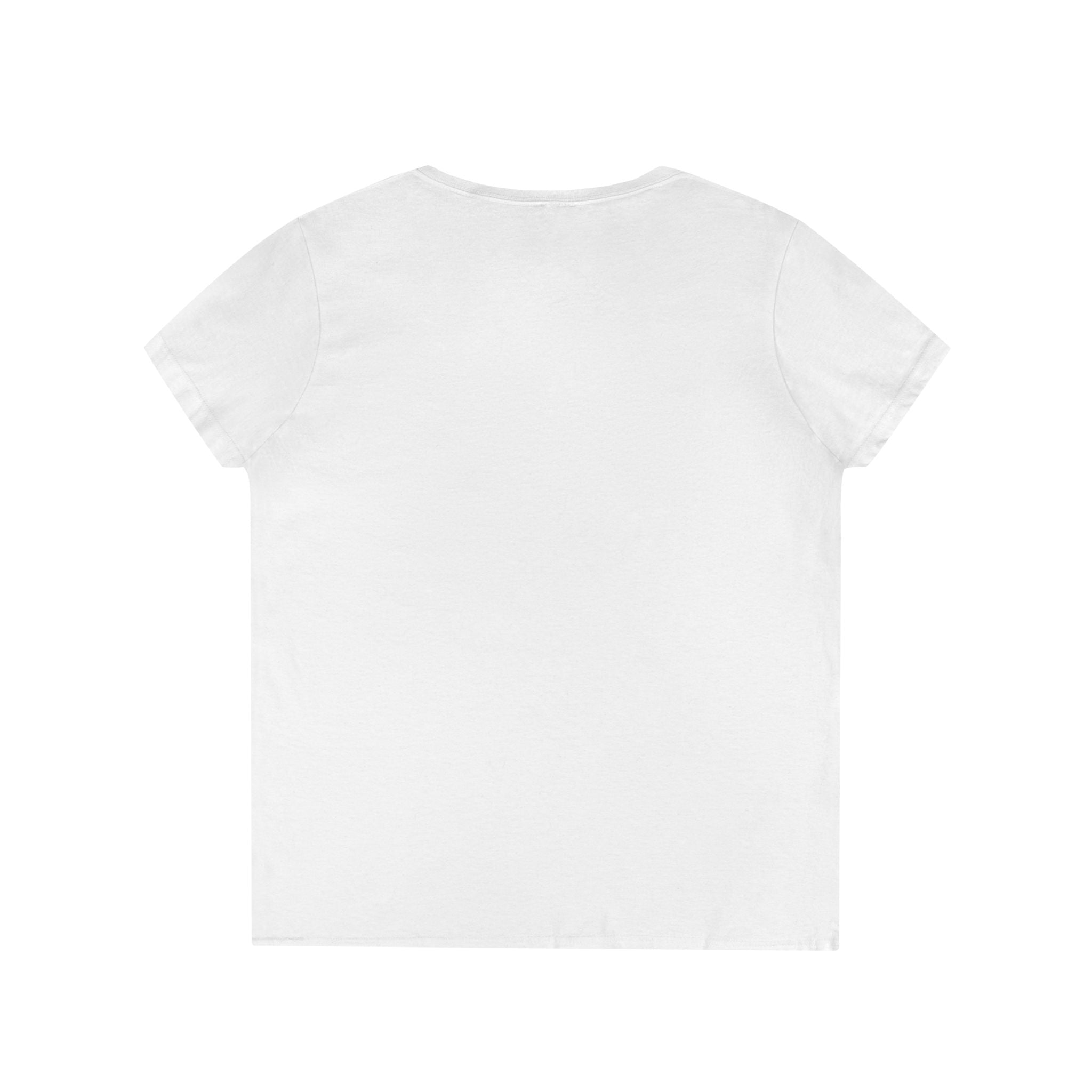 Happy Hodl'r Satsified Ladies V-Neck Tee - Funny Retro Text | Crypto Gift 120