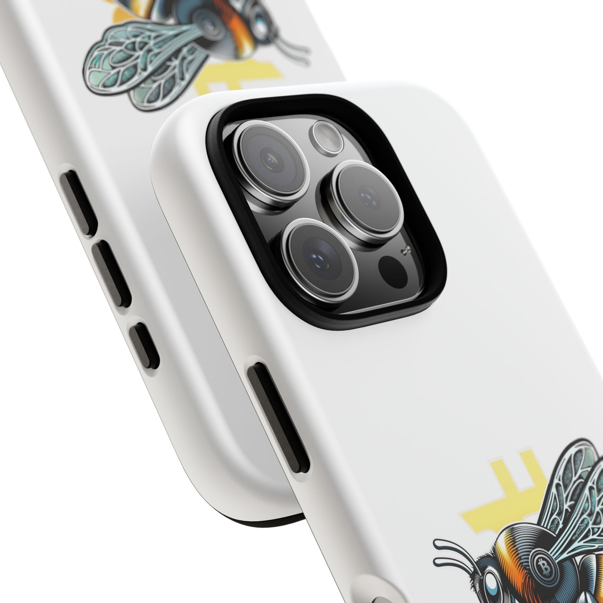 Bitcoin*Wasp Phone Case — Crypto Honeycomb Protective Tough Case | Crypto Gift