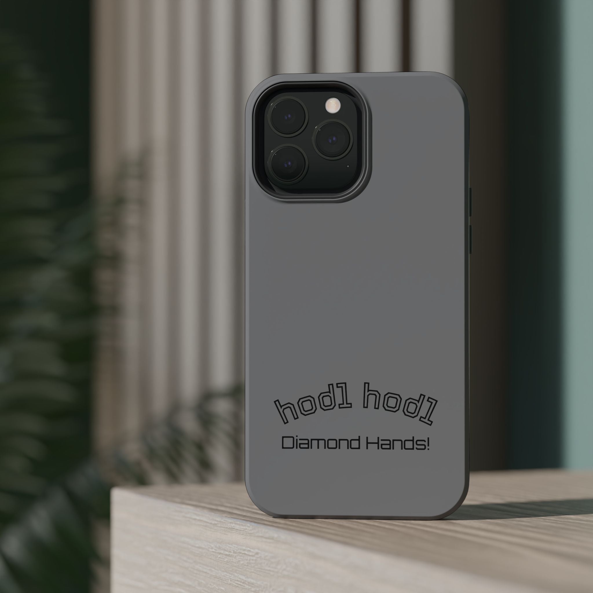 "hodl hodl Diamond Hands" Bitcoin Magnetic Impact-Resistant Phone Case