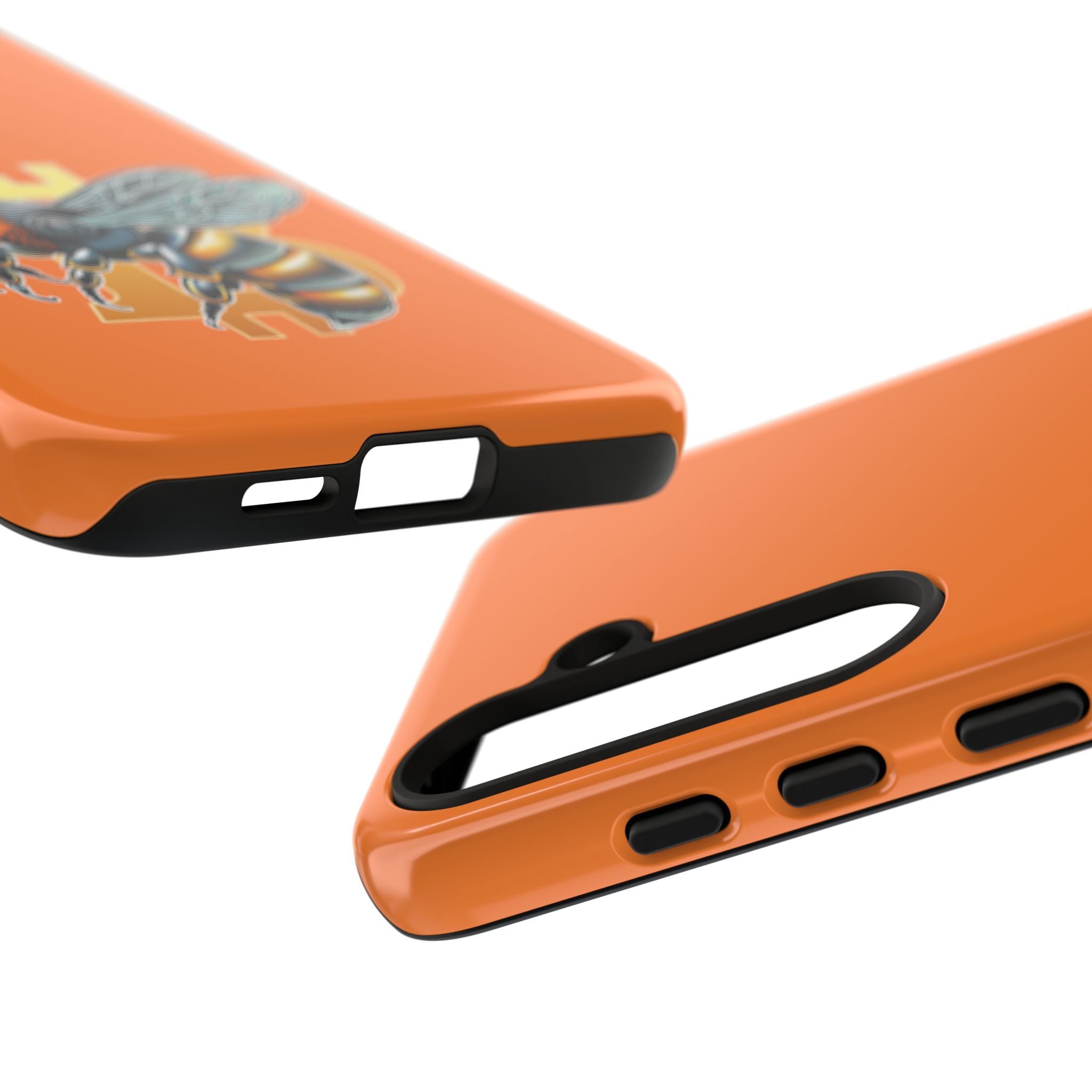 "CypherHornet-Bitcoin" Designer Phone Case - Bright Orange Protective Smartphone Cover | Crypto Gift