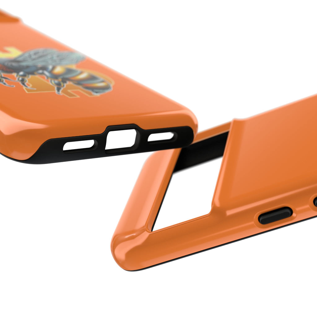 "CypherHornet-Bitcoin" Designer Phone Case - Bright Orange Protective Smartphone Cover | Crypto Gift