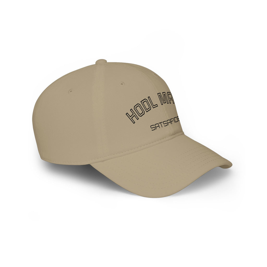 "HODL MAXI SATSAFIED" — Low Profile Easy Wear Baseball Hat | Crypto Gift