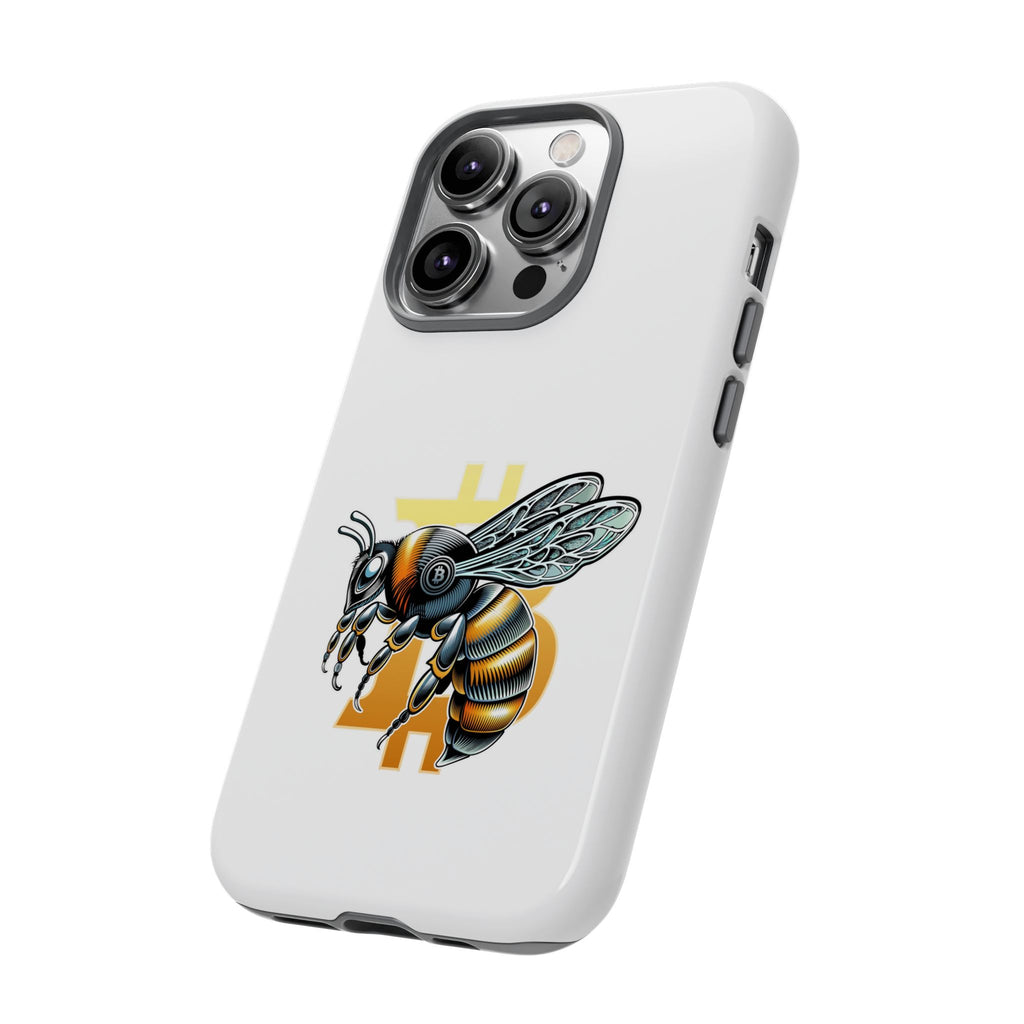 Bitcoin*Wasp Phone Case — Crypto Honeycomb Protective Tough Case | Crypto Gift
