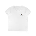 Bitcoin/Cypher Hornet - Pocket Money - Ladies V-Neck Tee - Funny Retro Text | Crypto Gift 120b