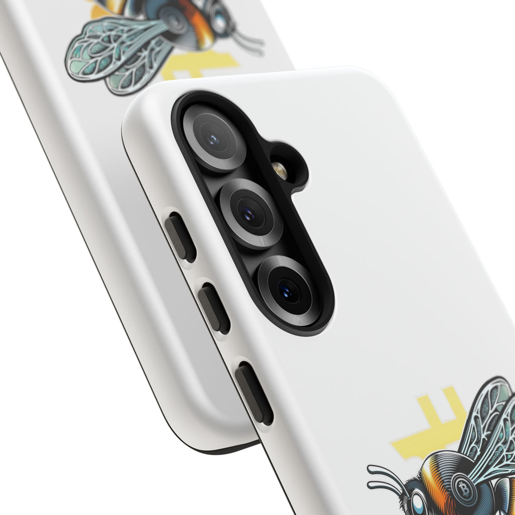 Bitcoin*Wasp Phone Case — Crypto Honeycomb Protective Tough Case | Crypto Gift