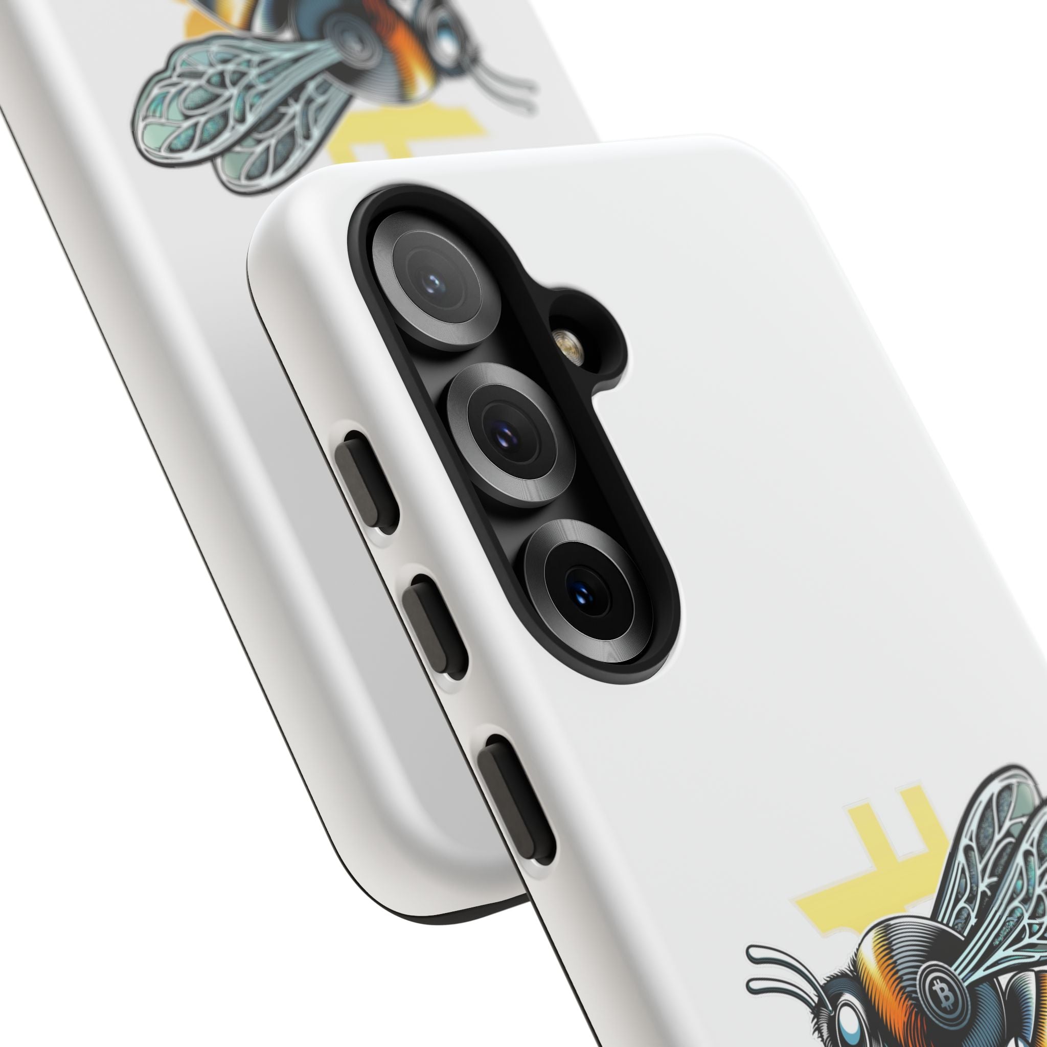 Bitcoin*Wasp Phone Case — Crypto Honeycomb Protective Tough Case | Crypto Gift