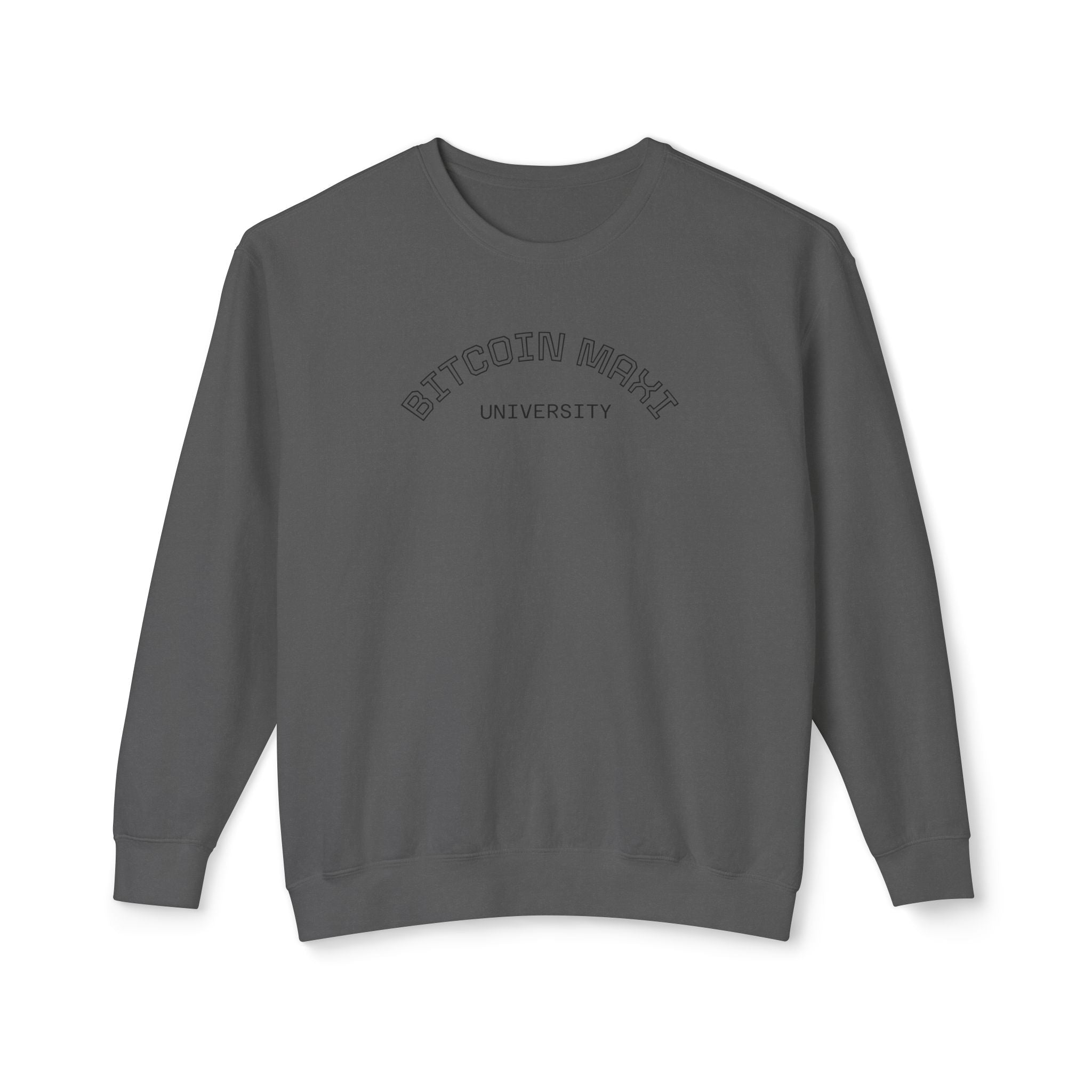 "BITCOIN MAXI" University" Crewneck Sweatshirt
