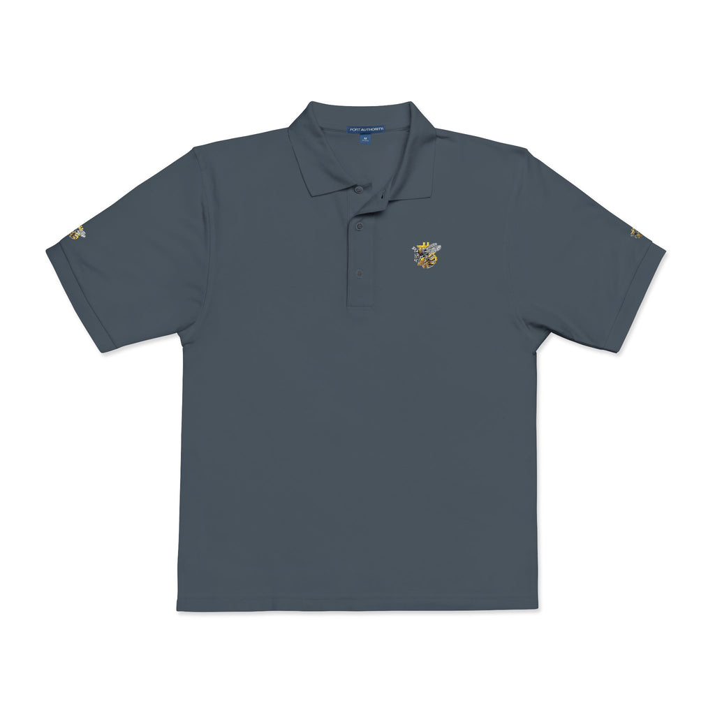 Bitcoin/CypherHornet | Custom Embroidered, Discrete Scale,  Port Authority Coastal Turtle Polo | Clubhouse Wear | Crypto Gift 171