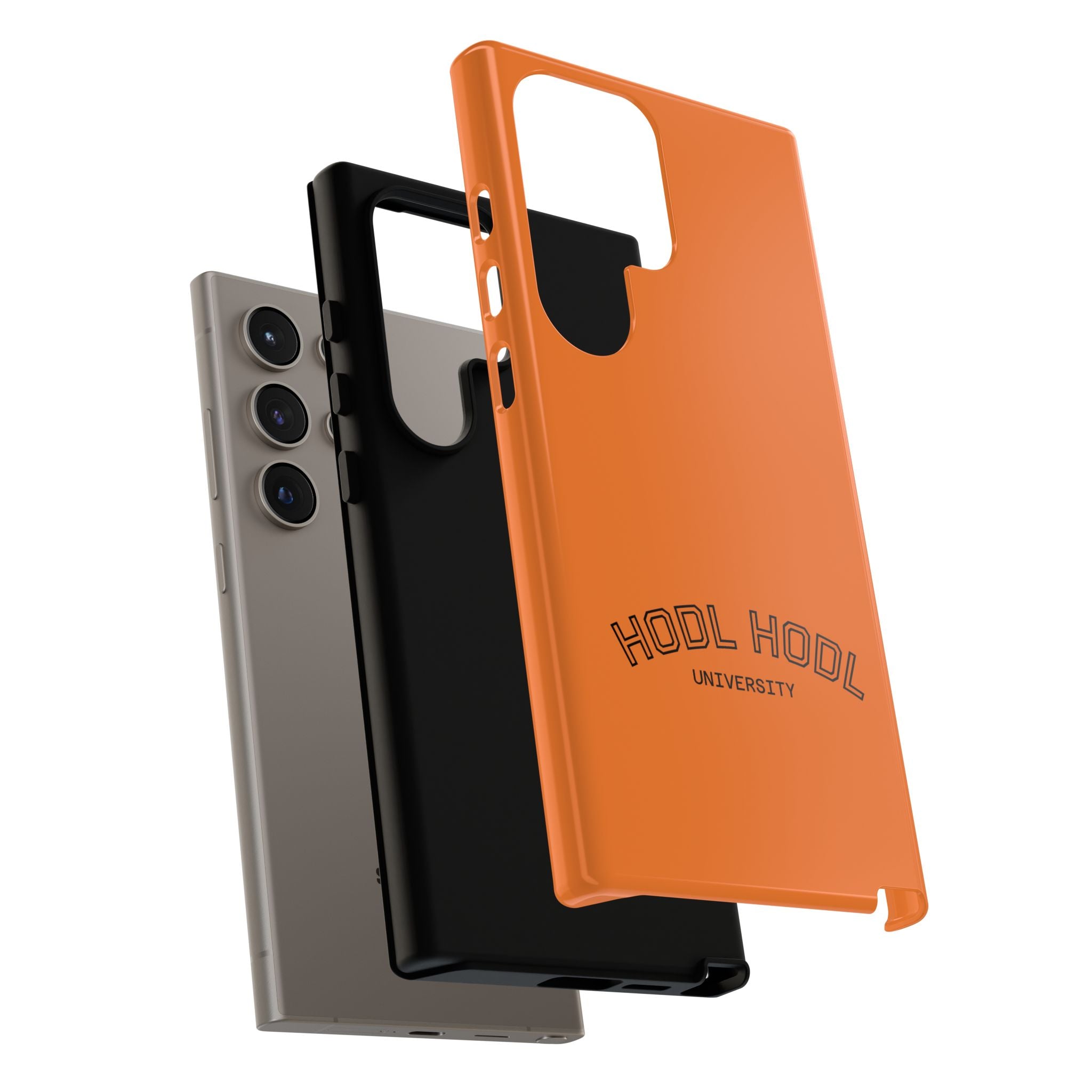 HODL HODL University Orange Tough Phone Case — Durable Crypto-Inspired Protection