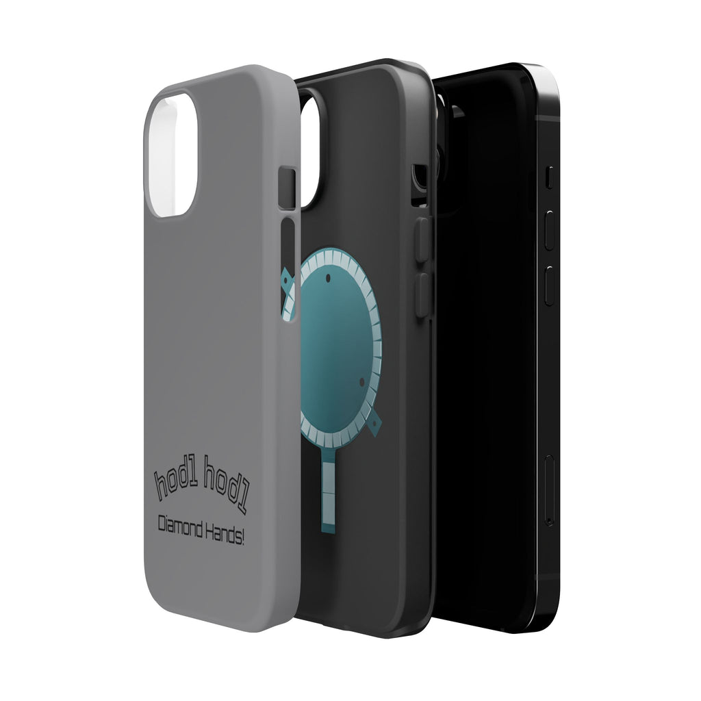 "hodl hodl Diamond Hands" Bitcoin Magnetic Impact-Resistant Phone Case