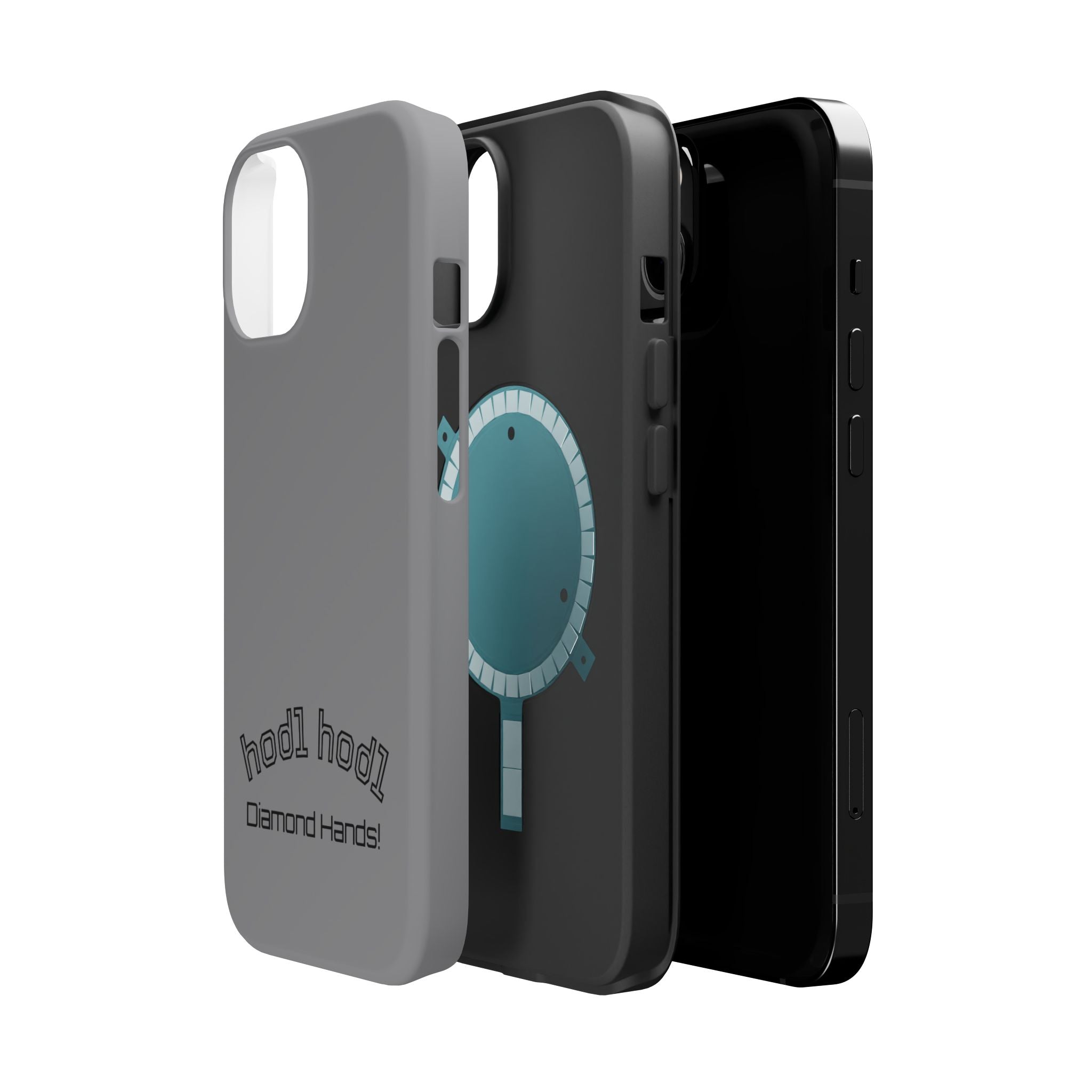"hodl hodl Diamond Hands" Bitcoin Magnetic Impact-Resistant Phone Case