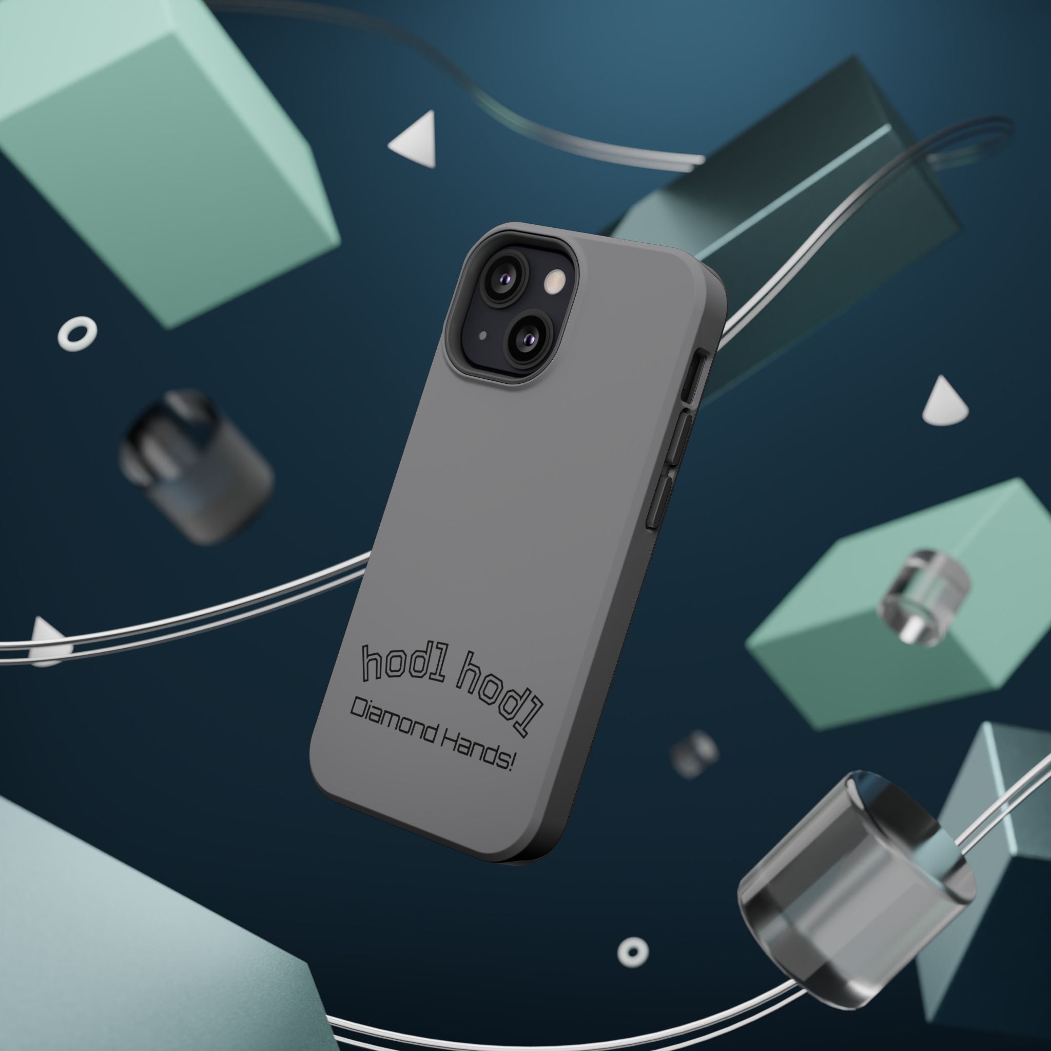 "hodl hodl Diamond Hands" Bitcoin Magnetic Impact-Resistant Phone Case