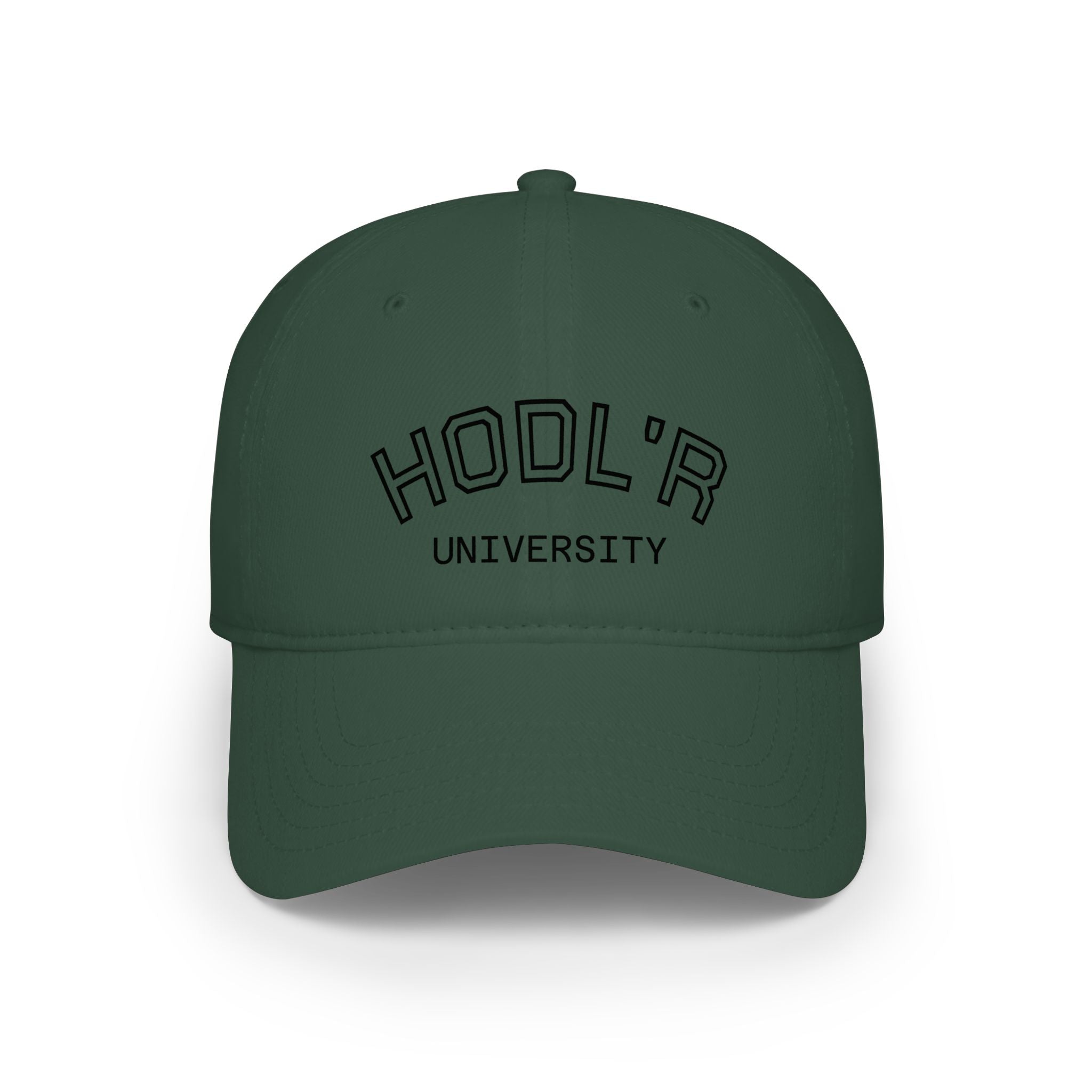 HODL'R University Baseball Cap — Crypto Investor Low Profile Hat