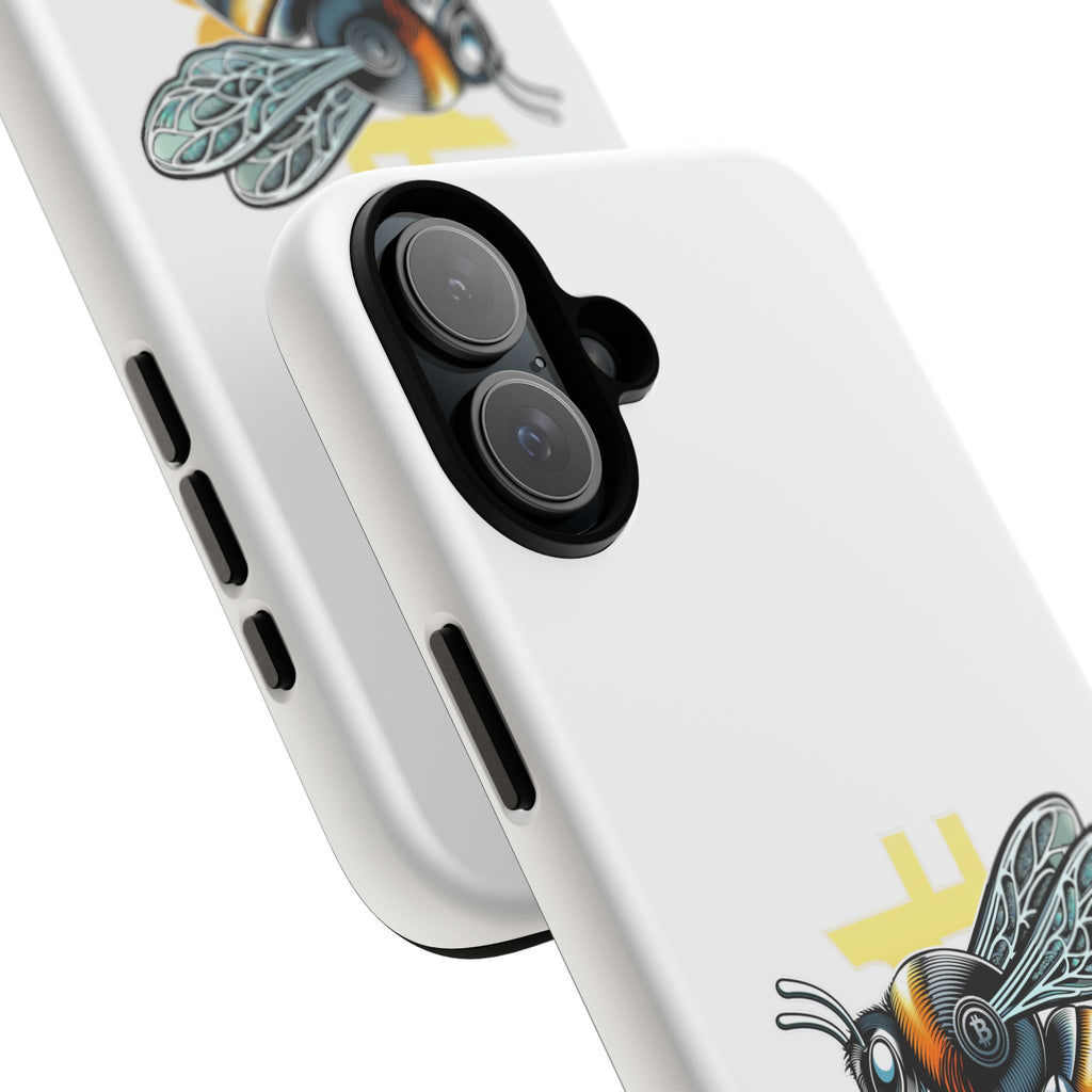 Bitcoin*Wasp Phone Case — Crypto Honeycomb Protective Tough Case | Crypto Gift