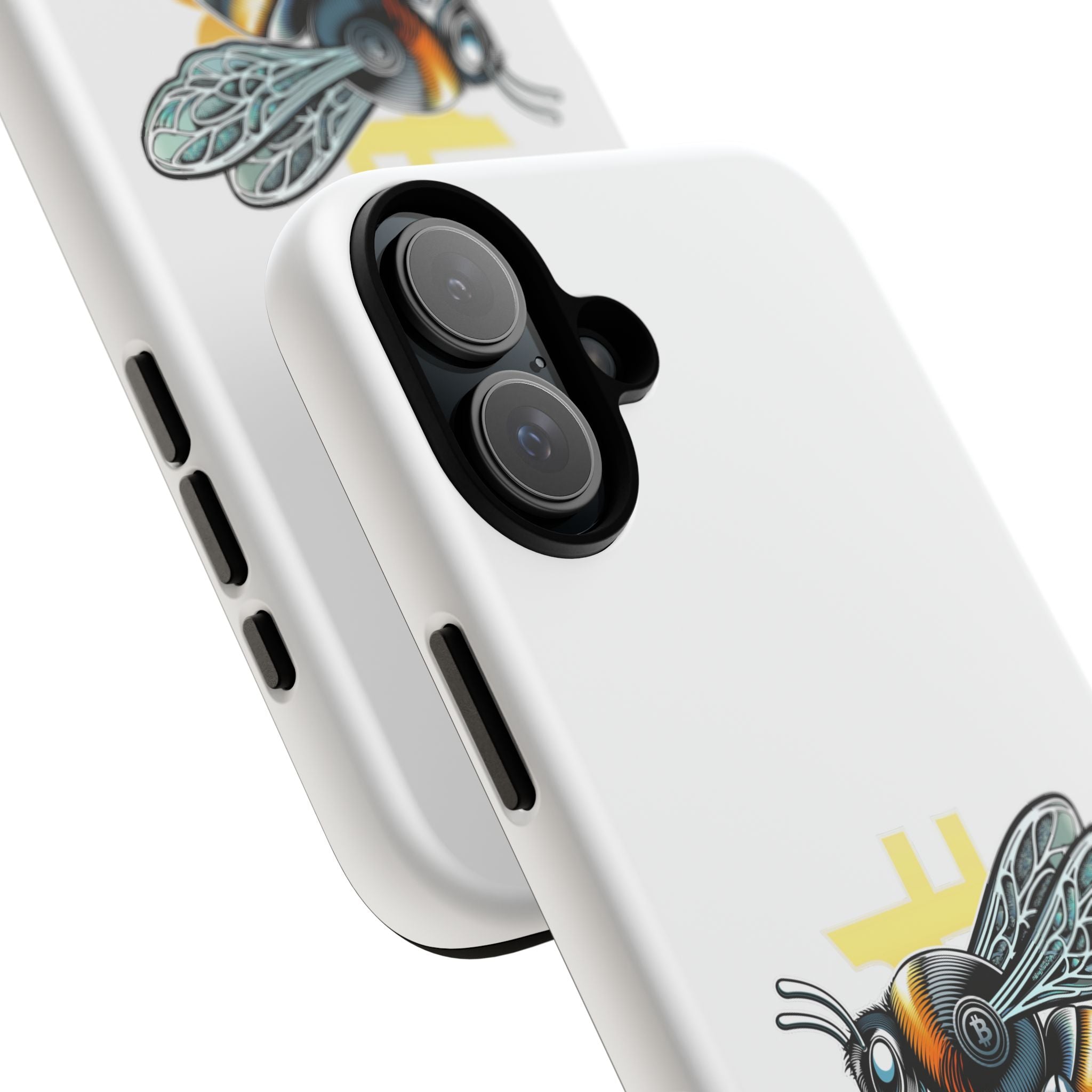 Bitcoin*Wasp Phone Case — Crypto Honeycomb Protective Tough Case | Crypto Gift
