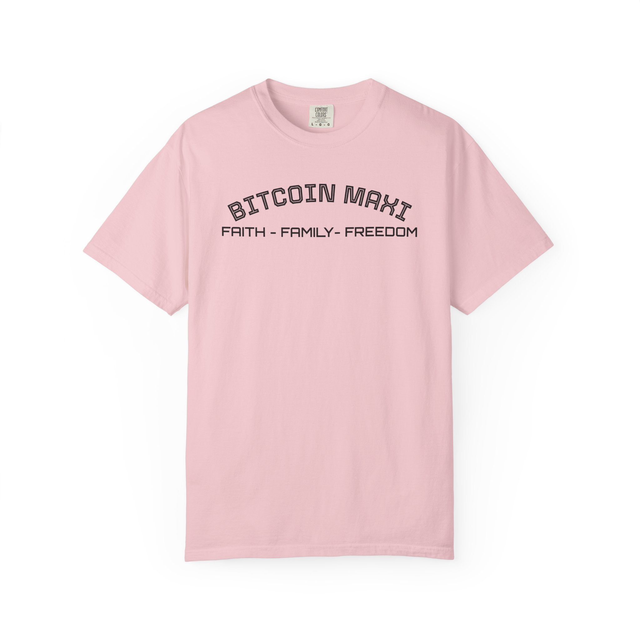 "BITCOIN MAXI  Faith family Freedom" Top Quality Custom Comfort T-Shirt | Crypto Gift 58