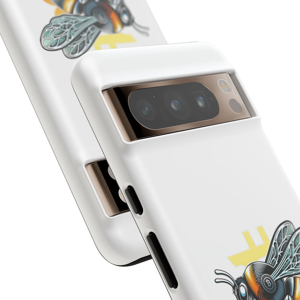 Bitcoin*Wasp Phone Case — Crypto Honeycomb Protective Tough Case | Crypto Gift