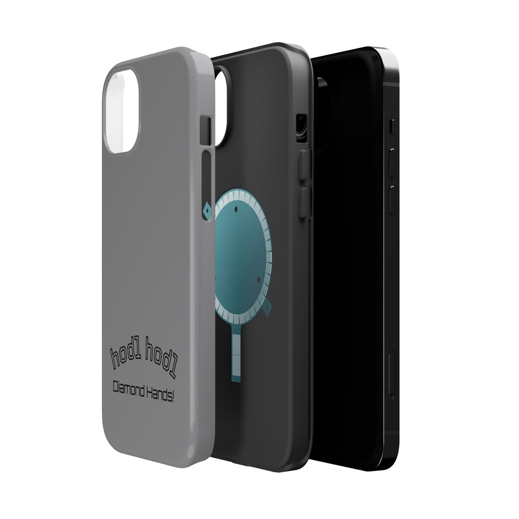"hodl hodl Diamond Hands" Bitcoin Magnetic Impact-Resistant Phone Case