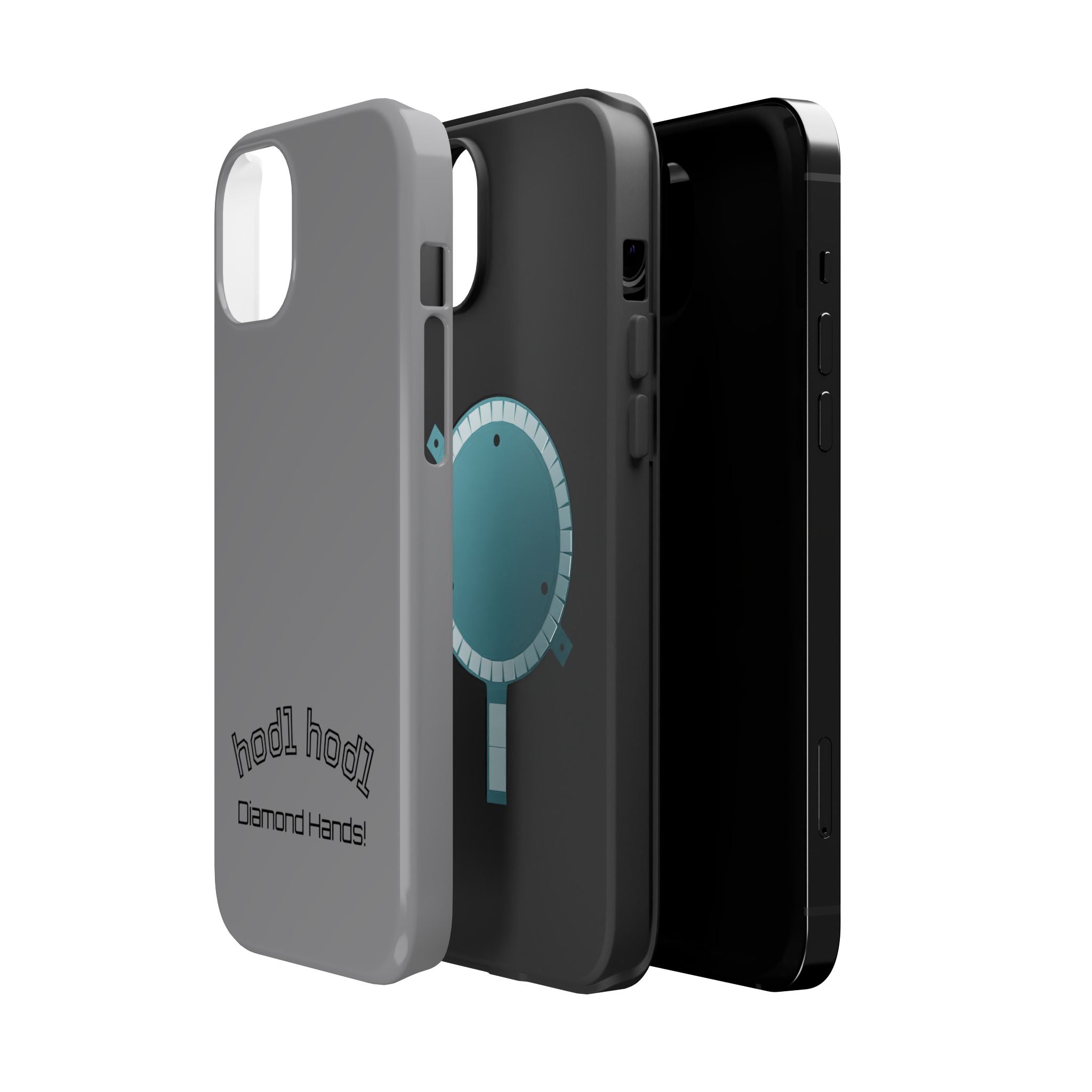 "hodl hodl Diamond Hands" Bitcoin Magnetic Impact-Resistant Phone Case