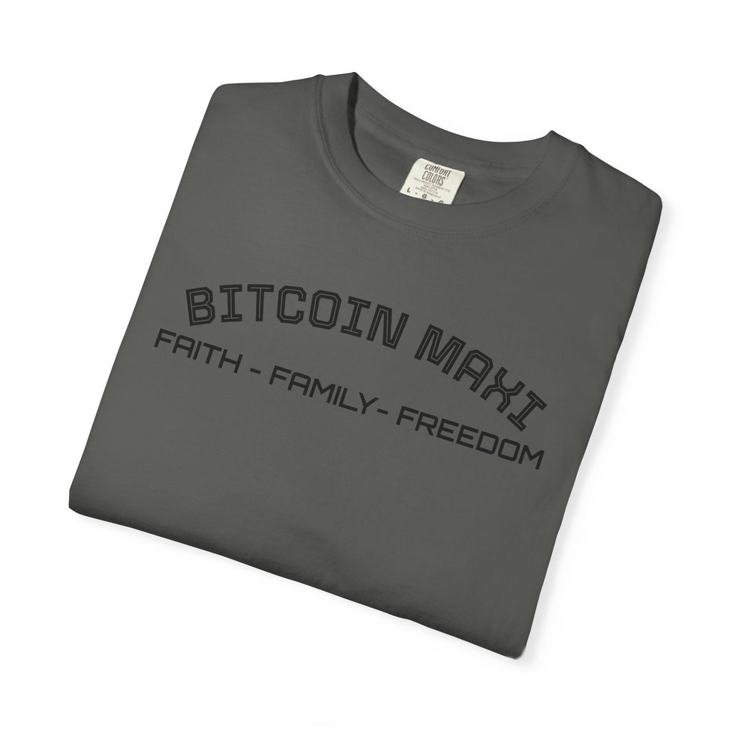 "BITCOIN MAXI  Faith family Freedom" Top Quality Custom Comfort T-Shirt | Crypto Gift 58