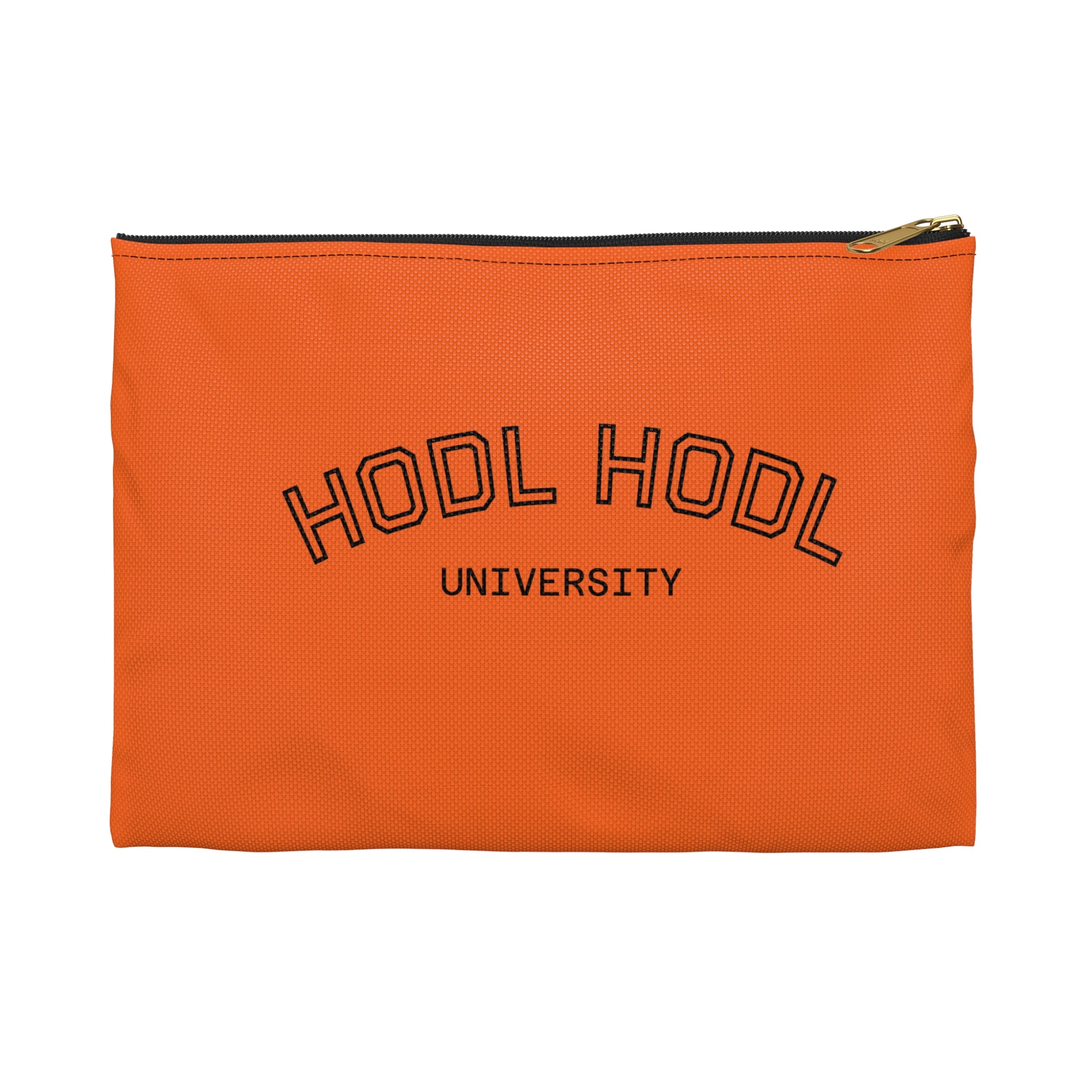 HODL HODL University Accessory Pouch — Crypto Coin Holder Zipper Bag