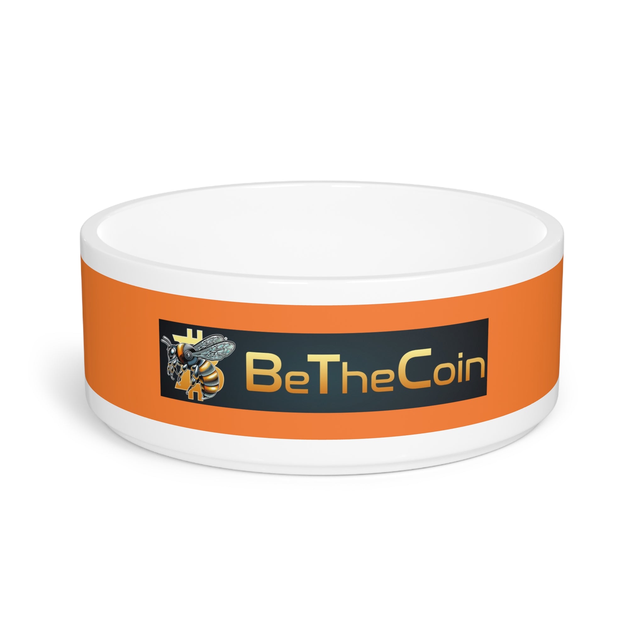 "CypherHornet-Bitcoin",  BeTheCoin Orange Pet Bowl — Crypto-Themed Dog & Cat Feeding Bowl | Crypto Gift